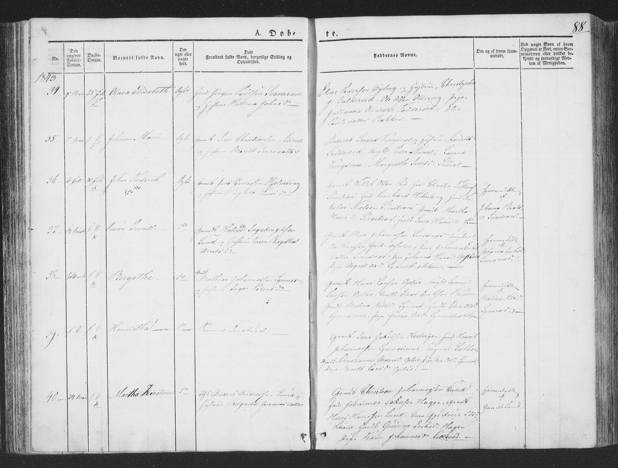 Ministerialprotokoller, klokkerbøker og fødselsregistre - Nord-Trøndelag, AV/SAT-A-1458/780/L0639: Parish register (official) no. 780A04, 1830-1844, p. 88