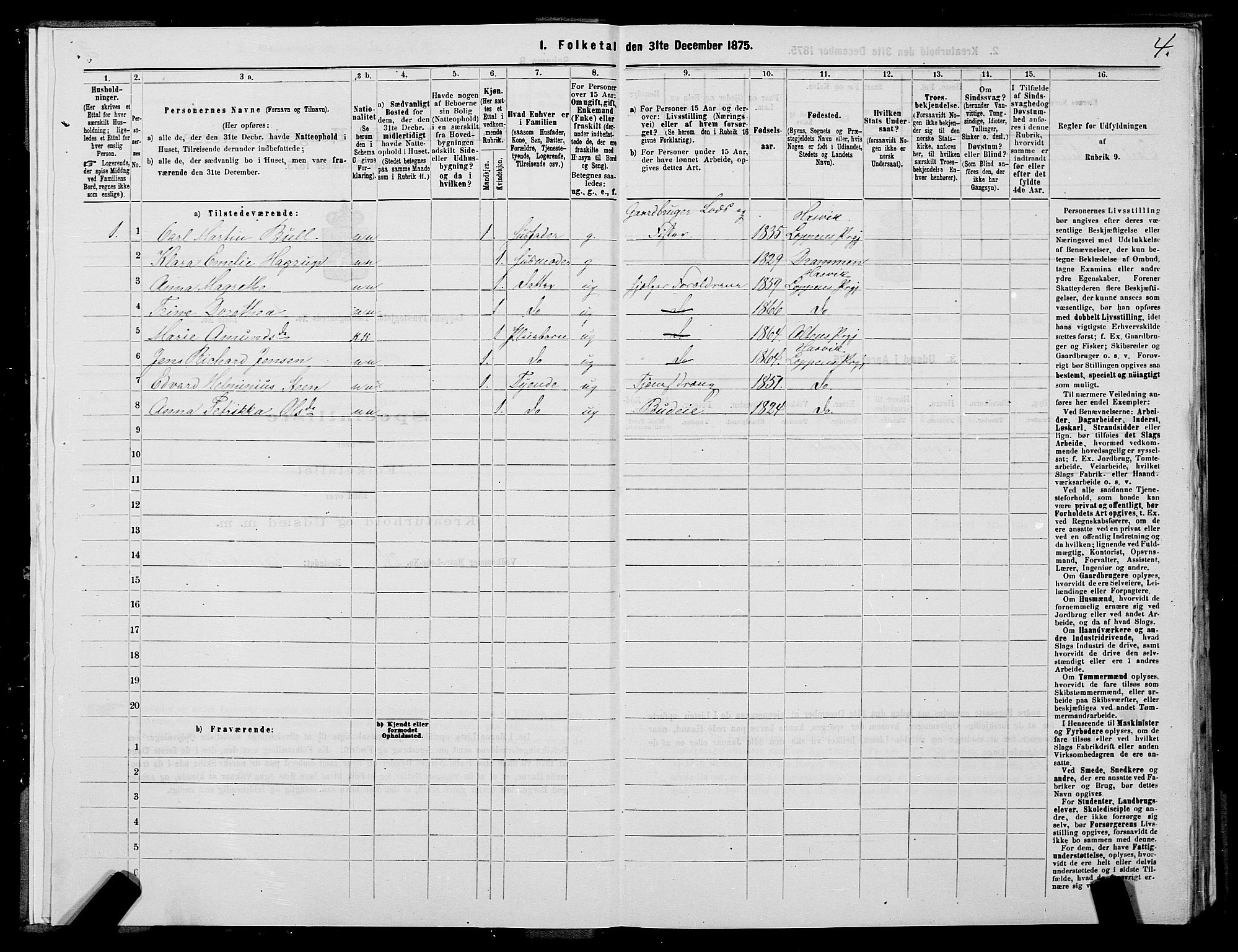 SATØ, 1875 census for 2014P Loppa, 1875, p. 1004