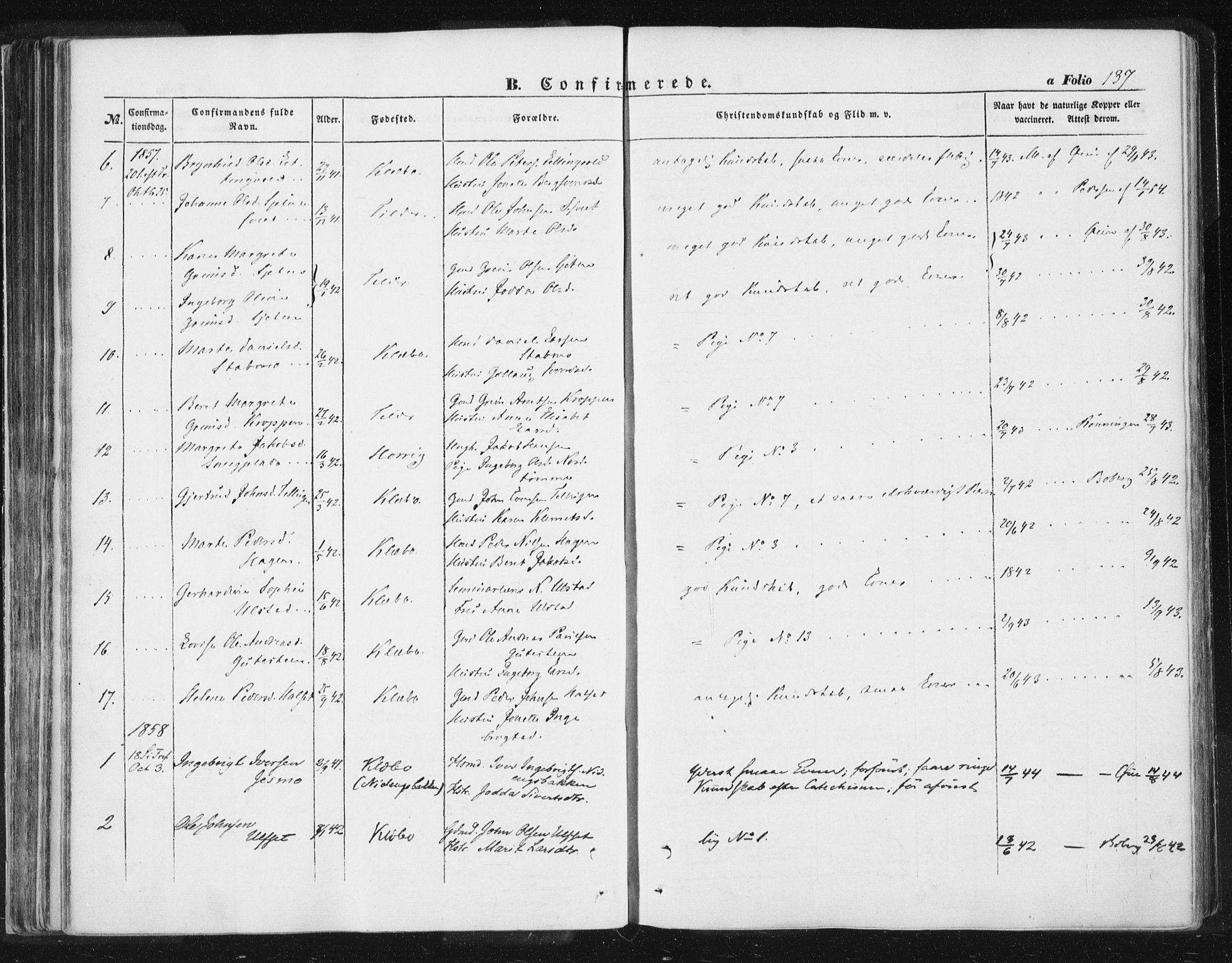 Ministerialprotokoller, klokkerbøker og fødselsregistre - Sør-Trøndelag, SAT/A-1456/618/L0441: Parish register (official) no. 618A05, 1843-1862, p. 137
