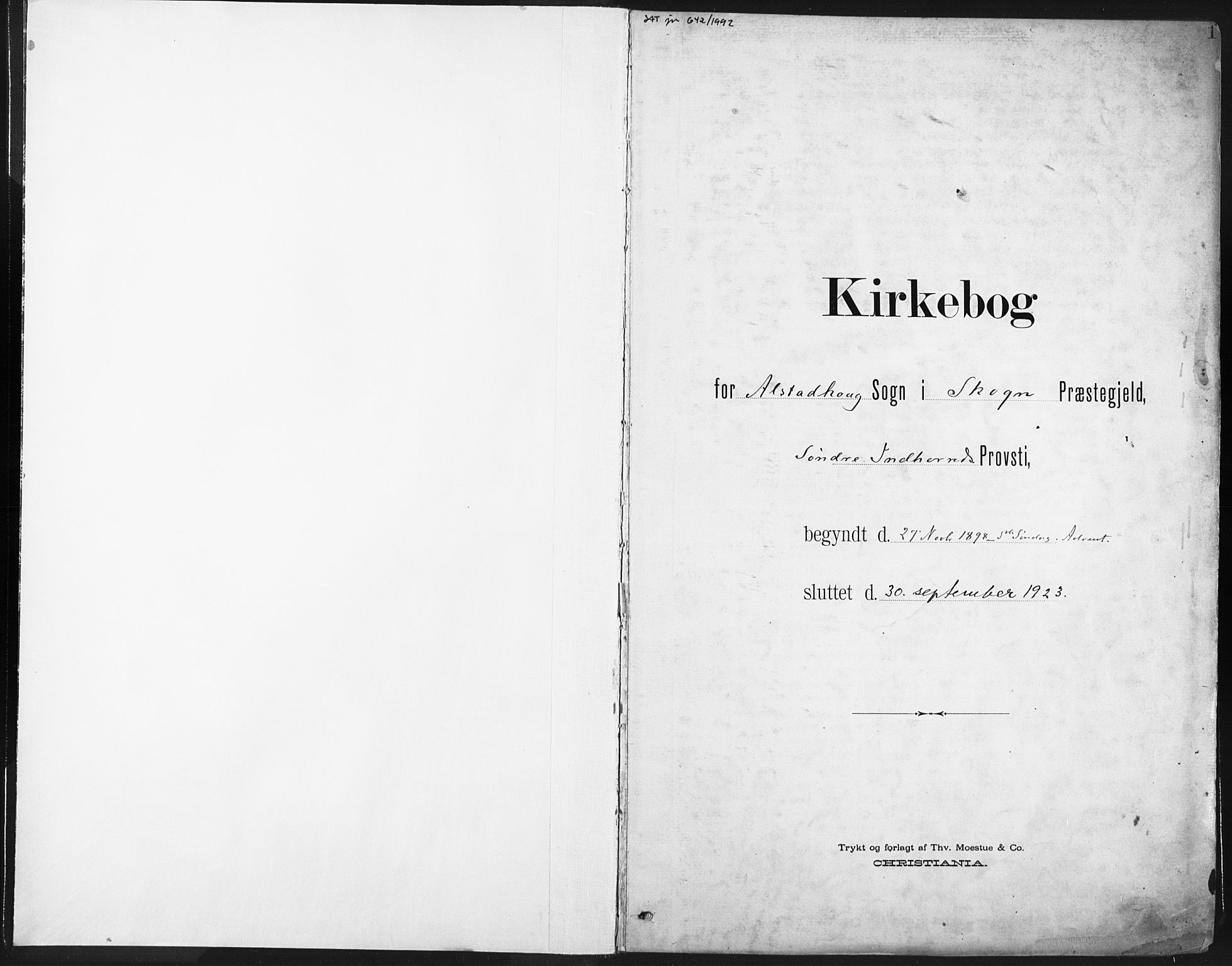 Ministerialprotokoller, klokkerbøker og fødselsregistre - Nord-Trøndelag, SAT/A-1458/717/L0162: Parish register (official) no. 717A12, 1898-1923, p. 1