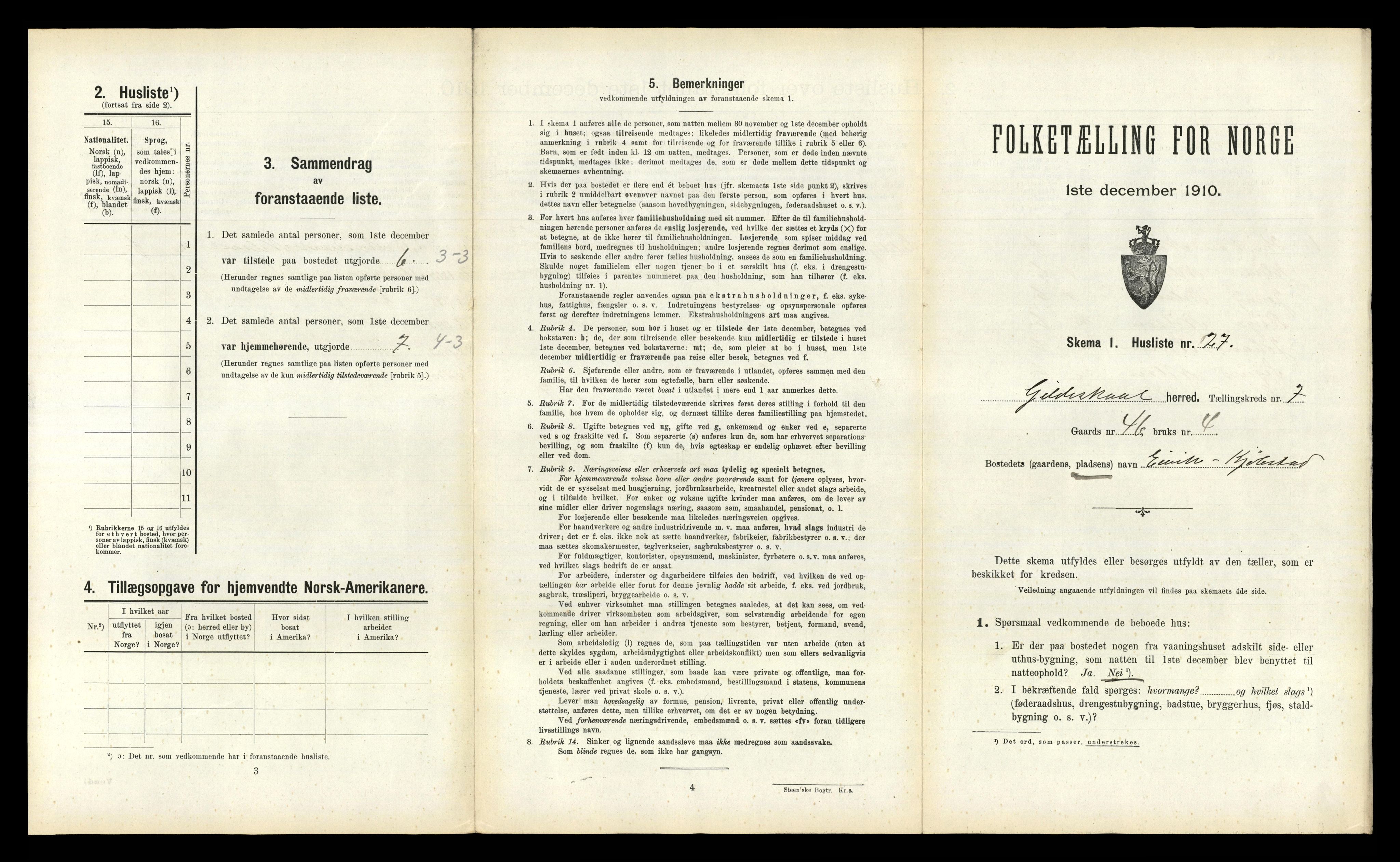 RA, 1910 census for Gildeskål, 1910, p. 783