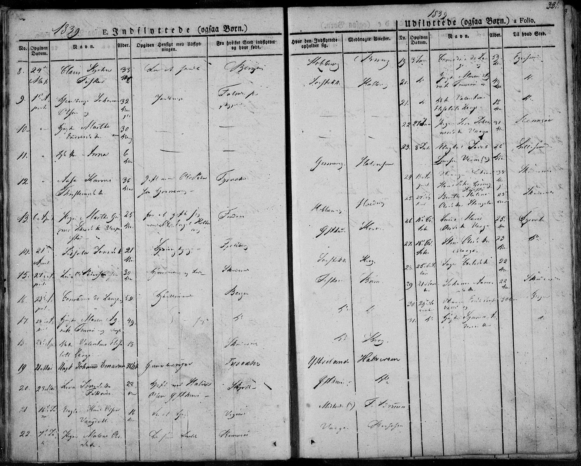 Avaldsnes sokneprestkontor, AV/SAST-A -101851/H/Ha/Haa/L0005: Parish register (official) no. A 5.2, 1825-1841, p. 381