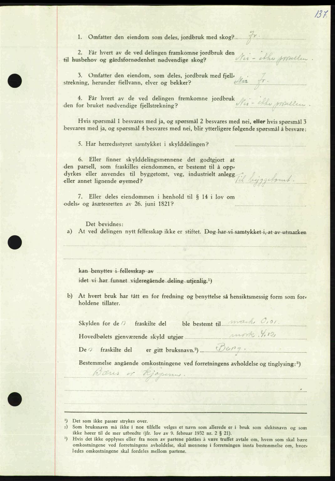 Nordmøre sorenskriveri, AV/SAT-A-4132/1/2/2Ca: Mortgage book no. A107, 1947-1948, Diary no: : 2957/1947