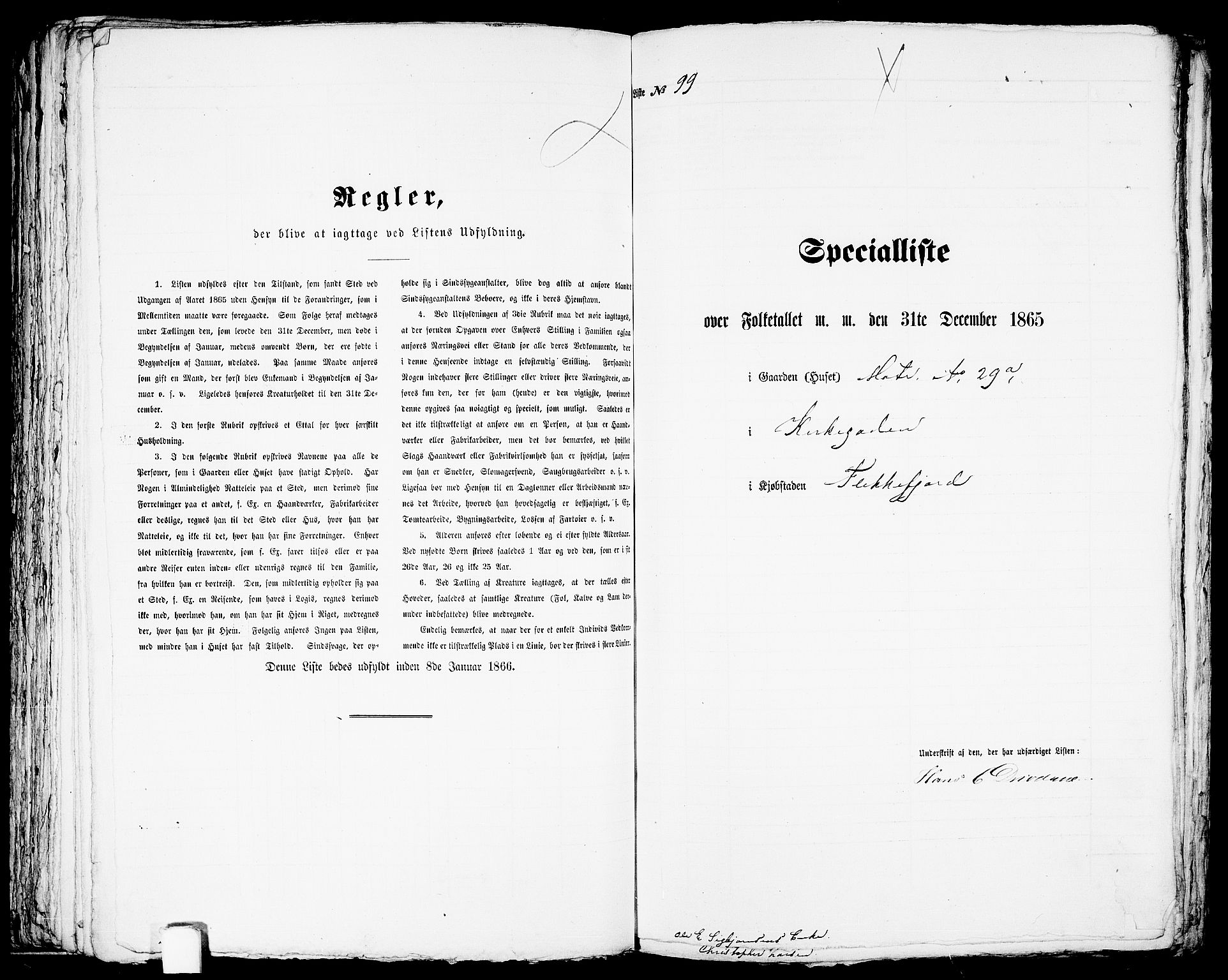 RA, 1865 census for Flekkefjord/Flekkefjord, 1865, p. 204