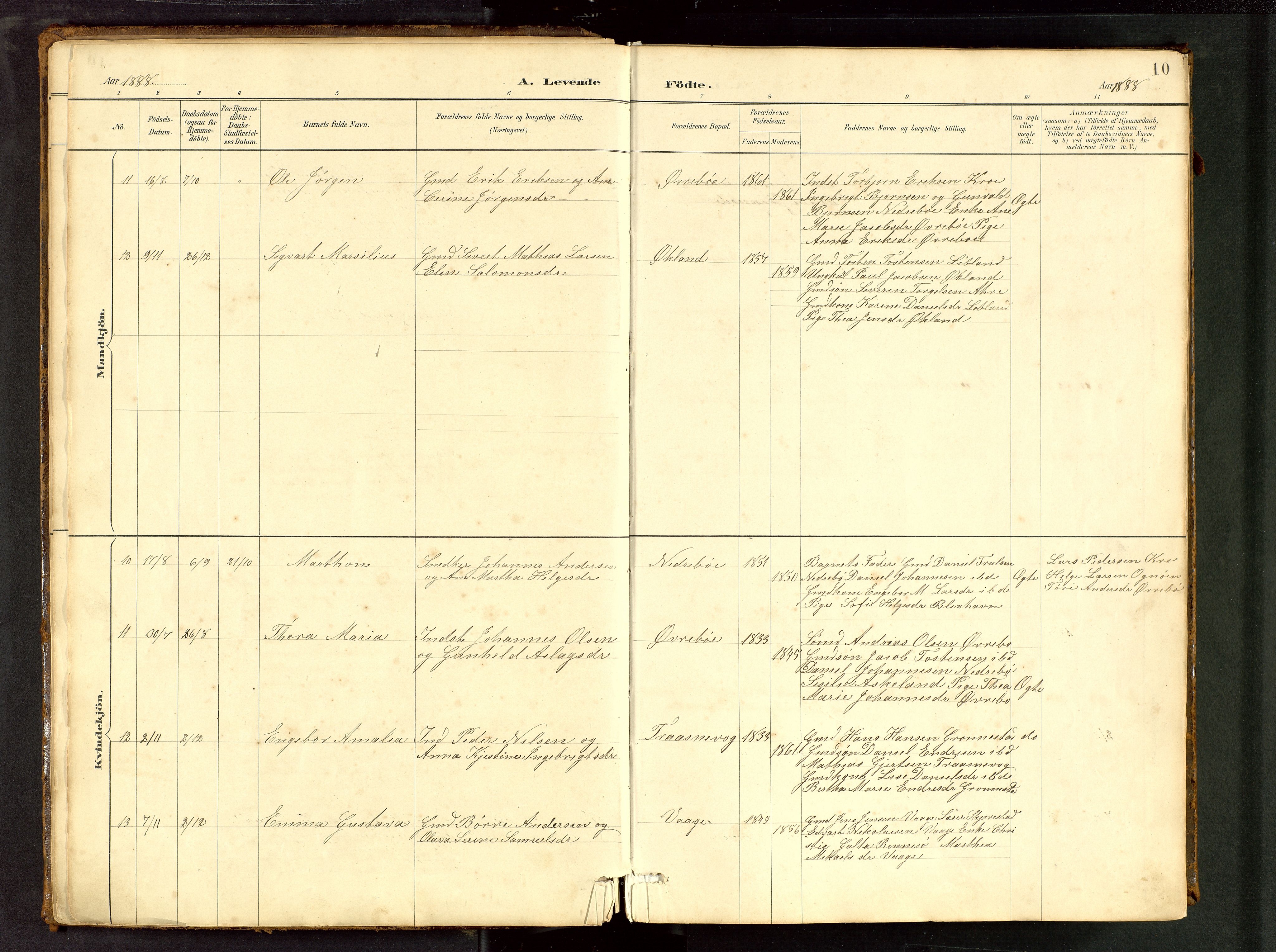 Tysvær sokneprestkontor, AV/SAST-A -101864/H/Ha/Hab/L0005: Parish register (copy) no. B 5, 1887-1947, p. 10