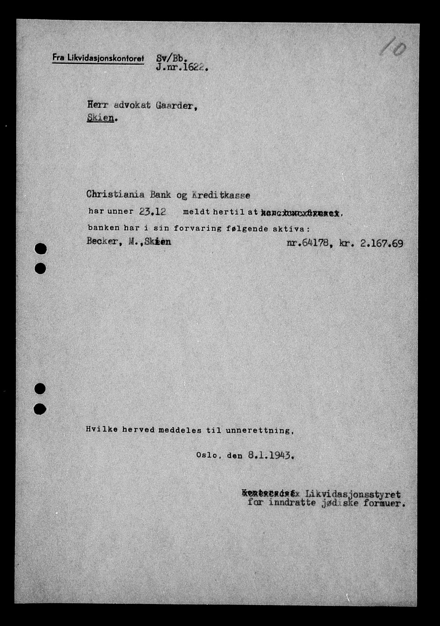 Justisdepartementet, Tilbakeføringskontoret for inndratte formuer, AV/RA-S-1564/H/Hc/Hcd/L0990: --, 1945-1947, p. 38