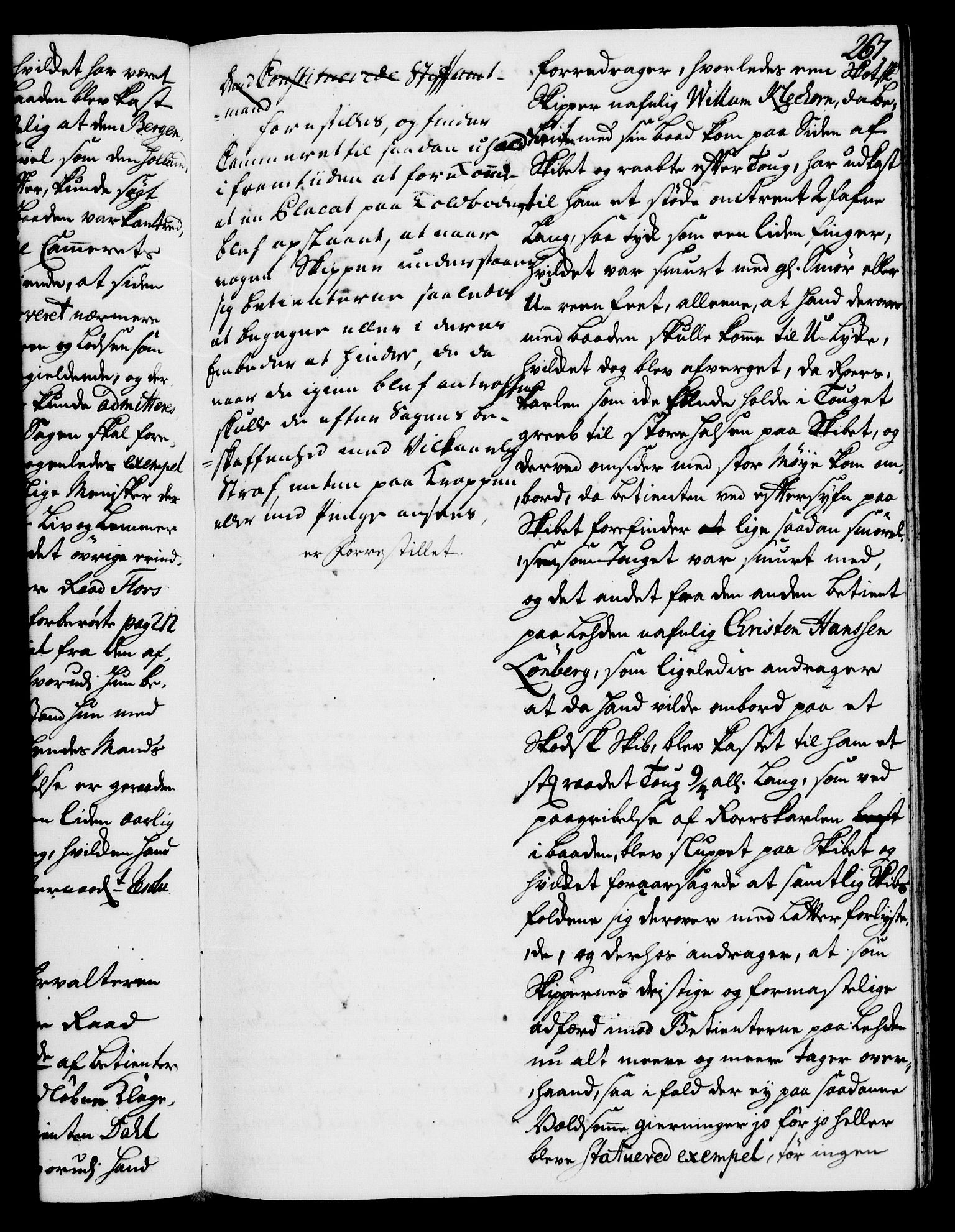 Rentekammeret, Kammerkanselliet, RA/EA-3111/G/Gh/Gha/L0024: Norsk ekstraktmemorialprotokoll (merket RK 53.69), 1742-1743, p. 267