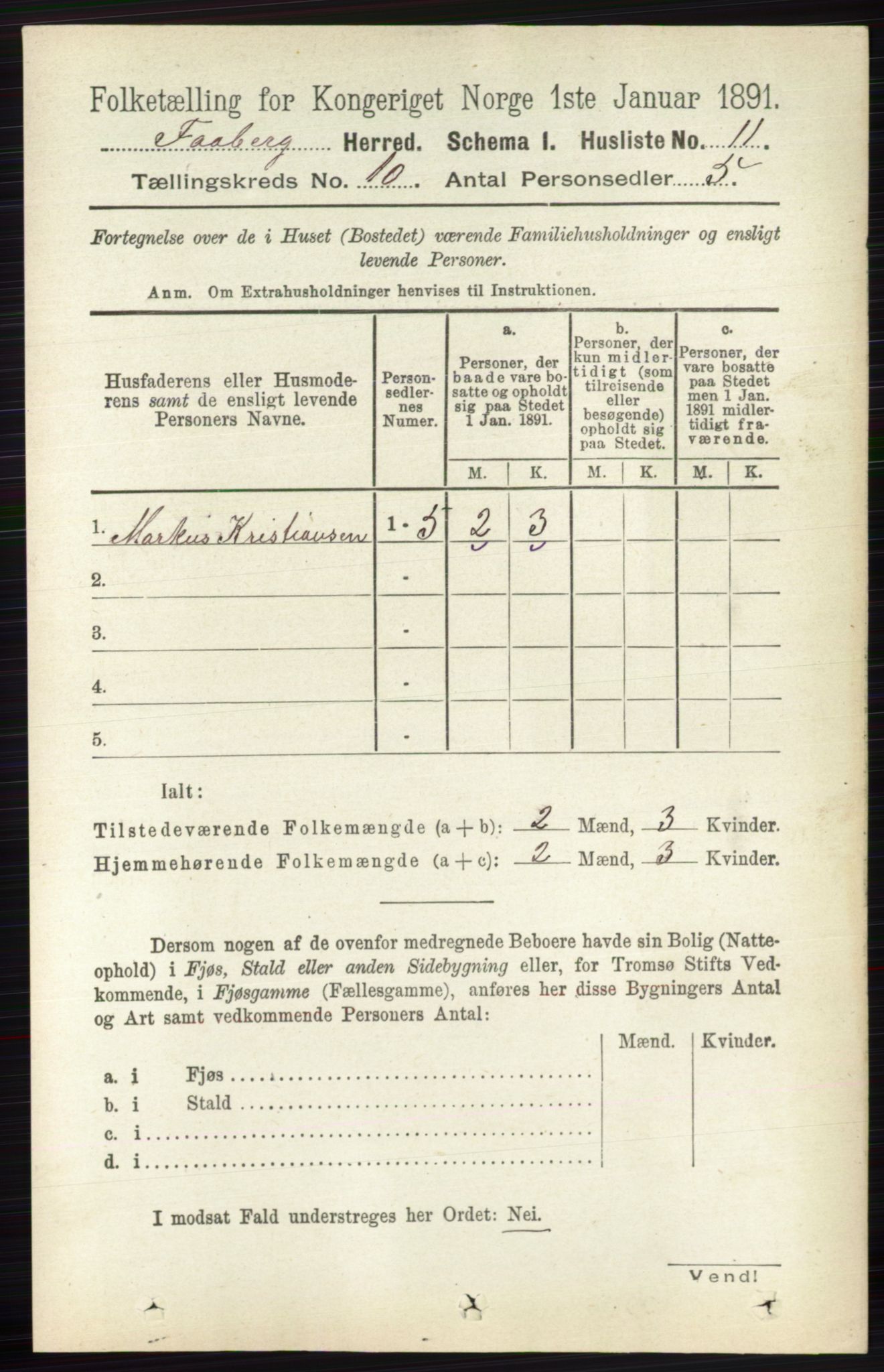 RA, 1891 census for 0524 Fåberg, 1891, p. 4049