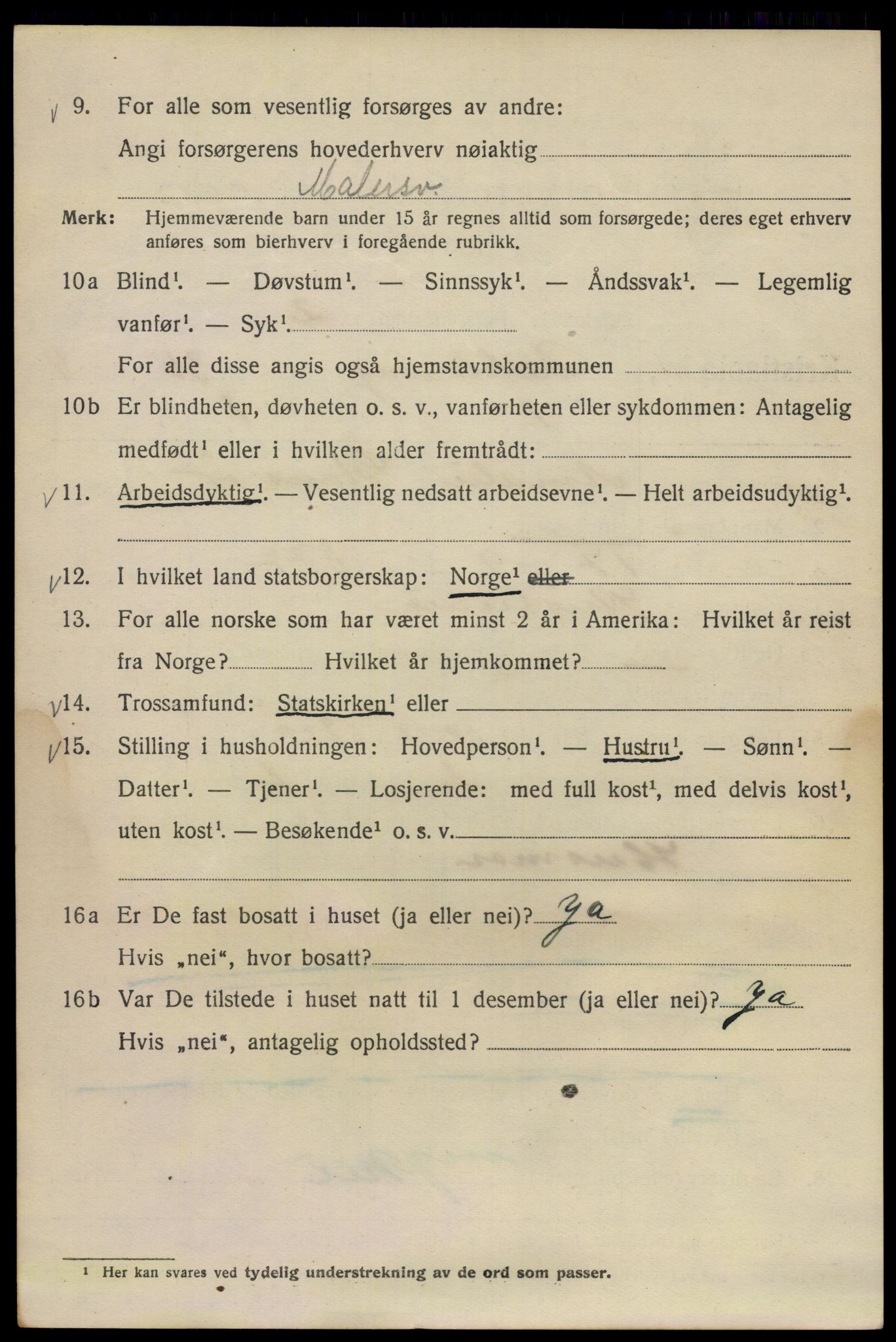 SAO, 1920 census for Kristiania, 1920, p. 206390