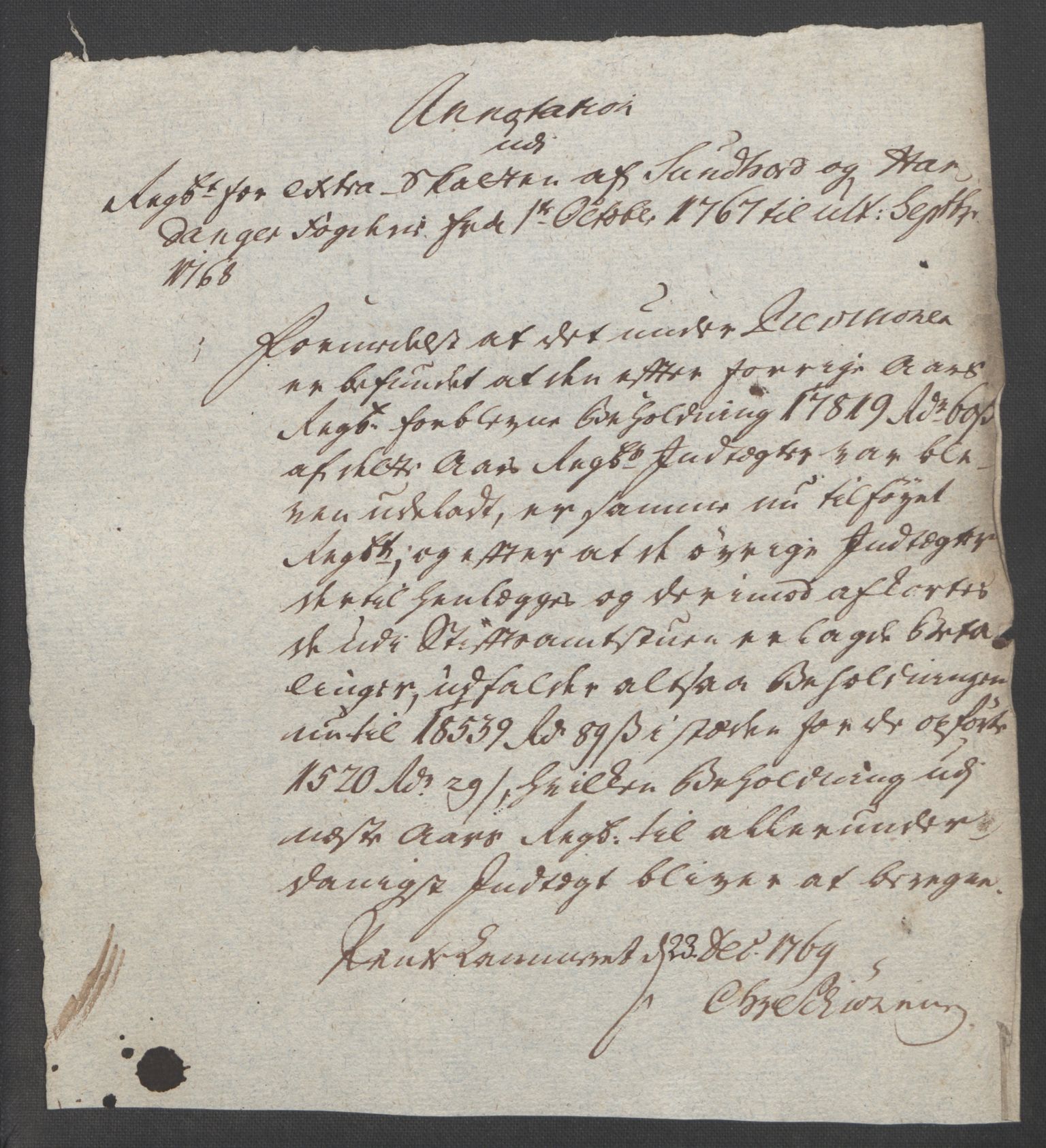 Rentekammeret inntil 1814, Reviderte regnskaper, Fogderegnskap, RA/EA-4092/R48/L3136: Ekstraskatten Sunnhordland og Hardanger, 1762-1772, p. 178