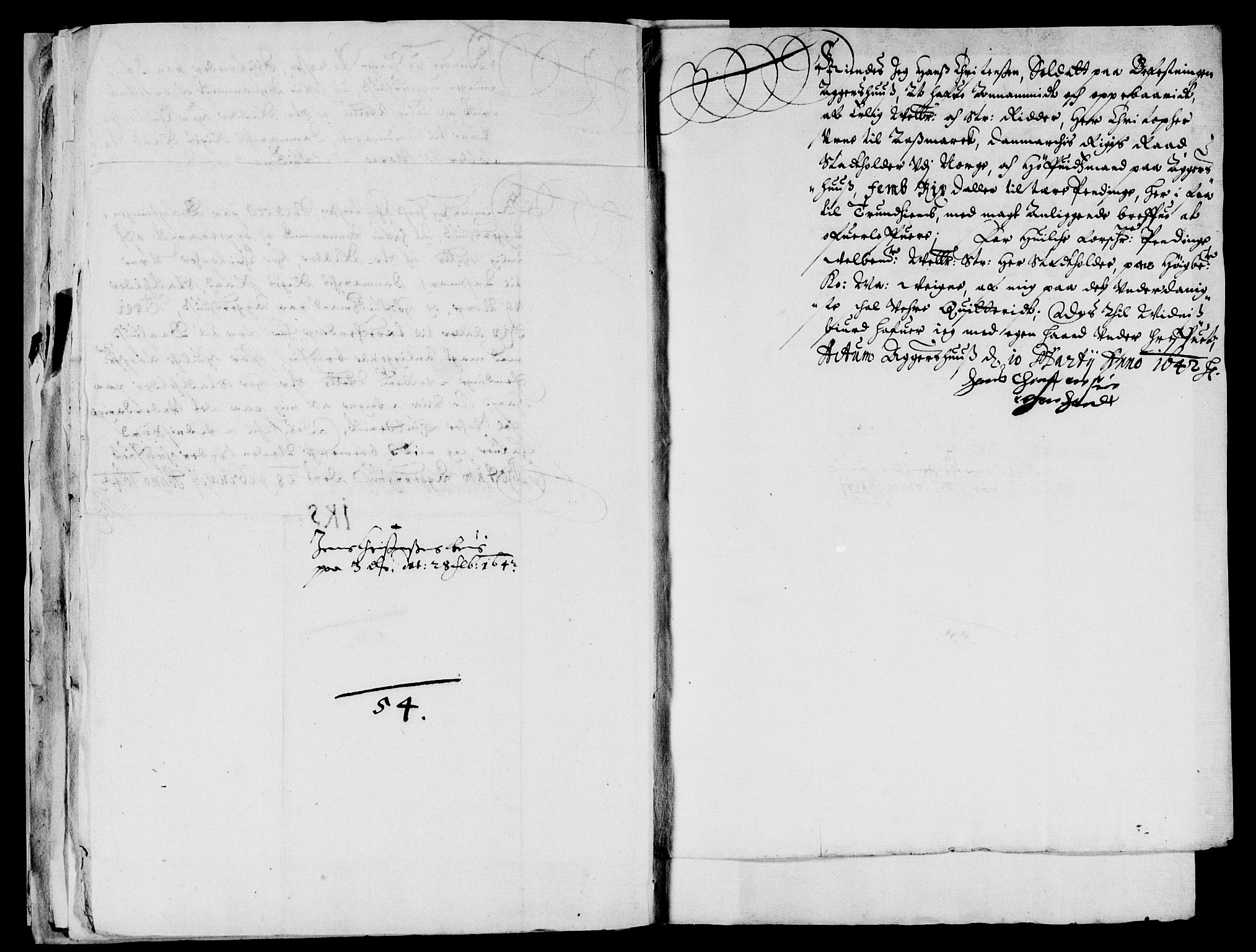 Rentekammeret inntil 1814, Reviderte regnskaper, Lensregnskaper, AV/RA-EA-5023/R/Rb/Rba/L0157: Akershus len, 1641-1642