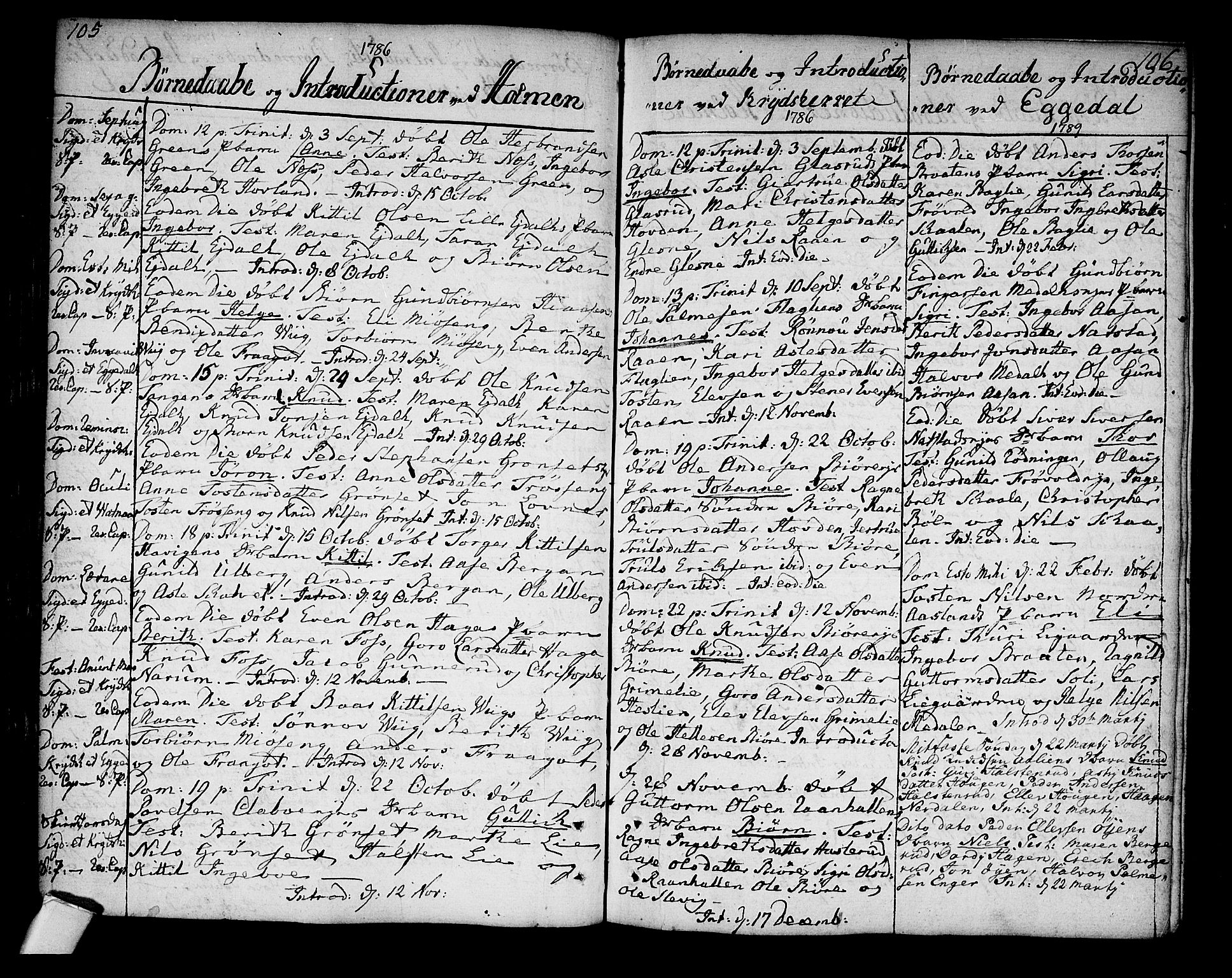 Sigdal kirkebøker, SAKO/A-245/F/Fa/L0002: Parish register (official) no. I 2, 1778-1792, p. 105-106