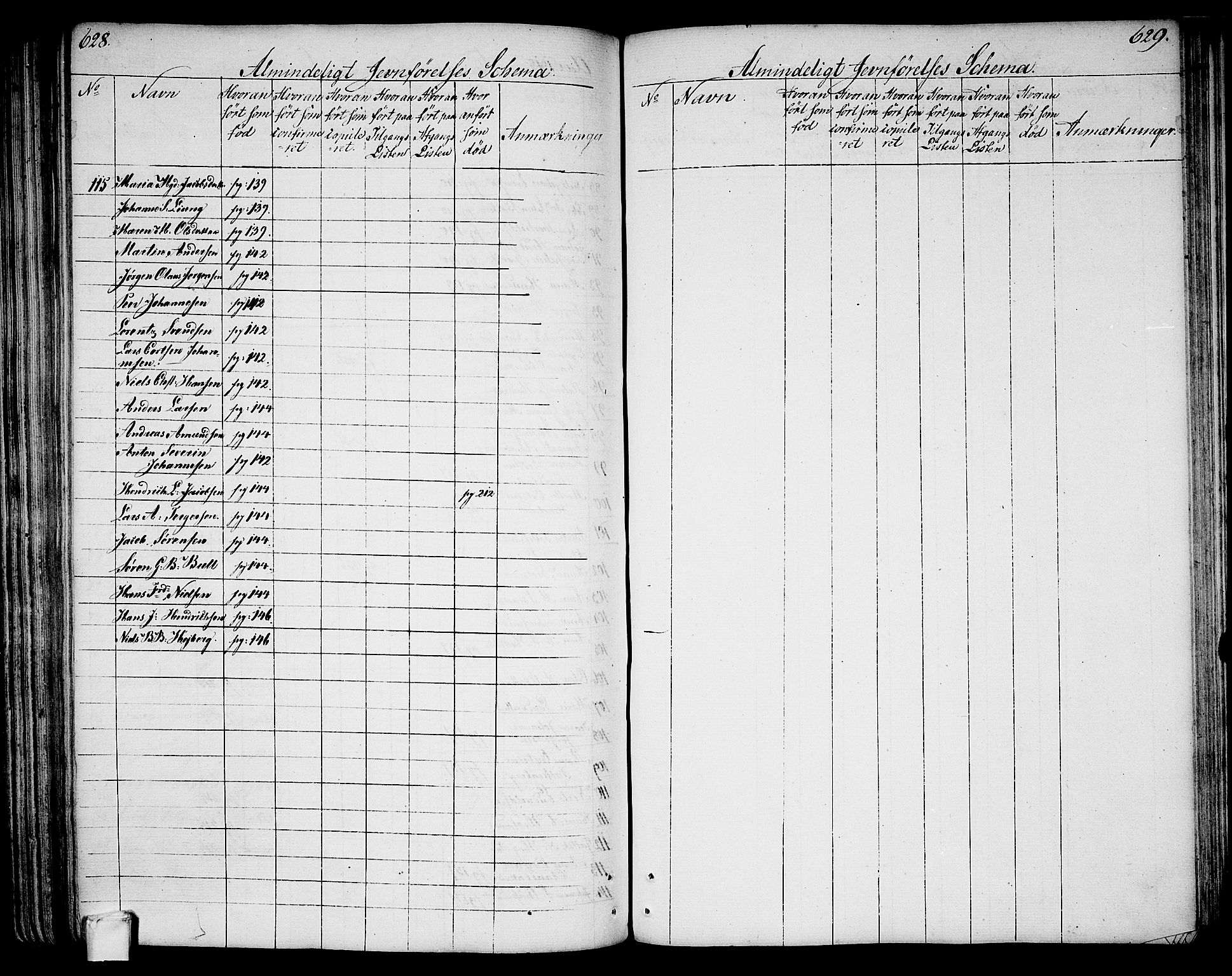 Larvik kirkebøker, SAKO/A-352/G/Ga/L0002: Parish register (copy) no. I 2, 1807-1830, p. 628-629