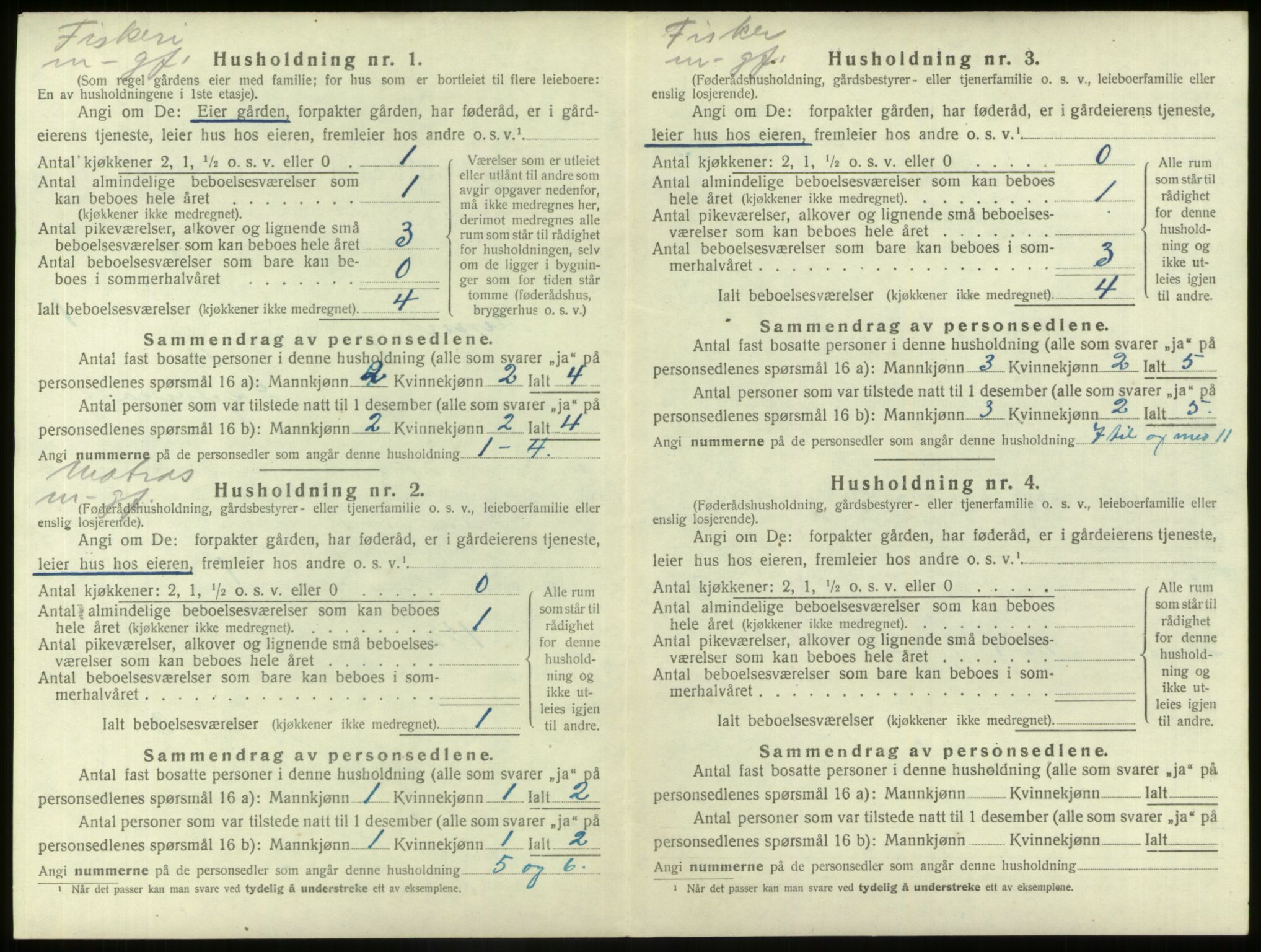 SAB, 1920 census for Kinn, 1920, p. 129