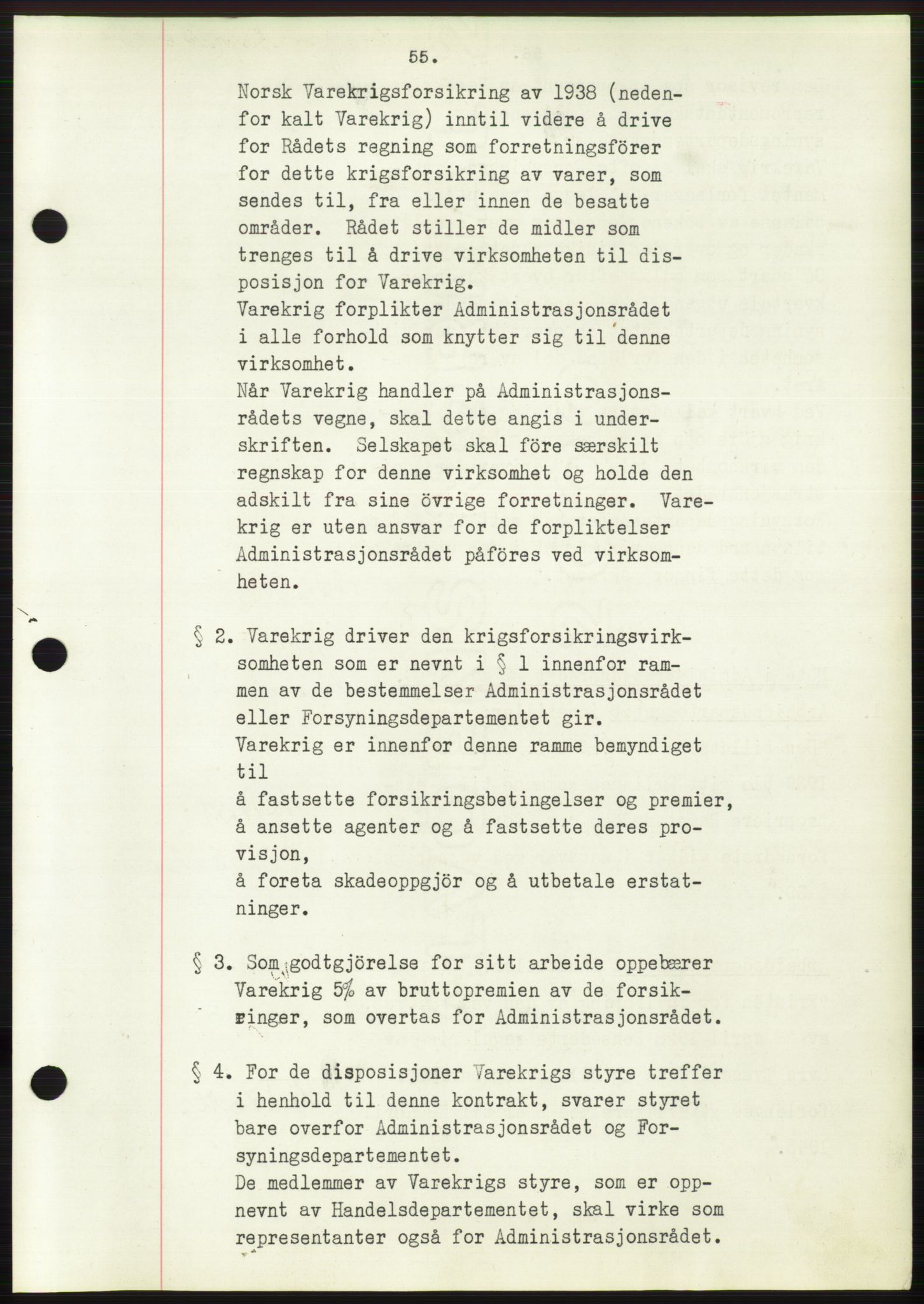 Administrasjonsrådet, AV/RA-S-1004/A/L0002: Vedtaksprotokoll 16/4-25/9, 1940, p. 59