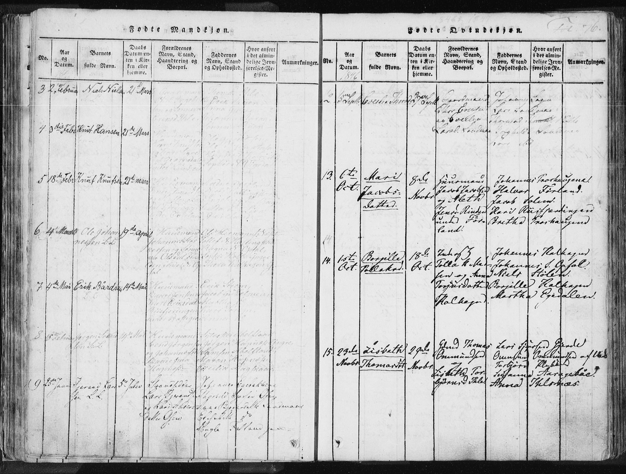 Vikedal sokneprestkontor, AV/SAST-A-101840/01/IV: Parish register (official) no. A 3, 1817-1850, p. 76