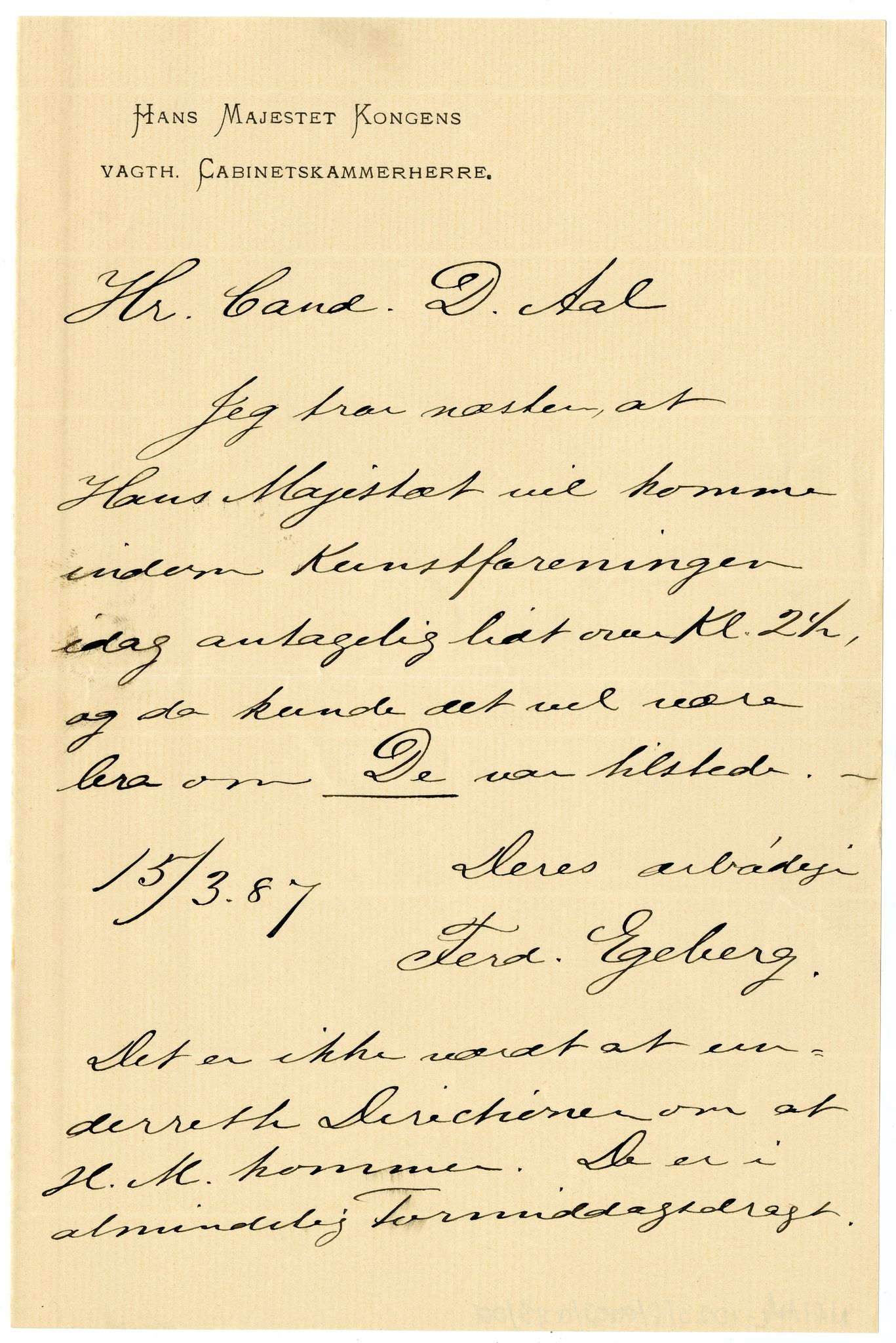 Diderik Maria Aalls brevsamling, NF/Ark-1023/F/L0003: D.M. Aalls brevsamling. D - G, 1797-1889, p. 137