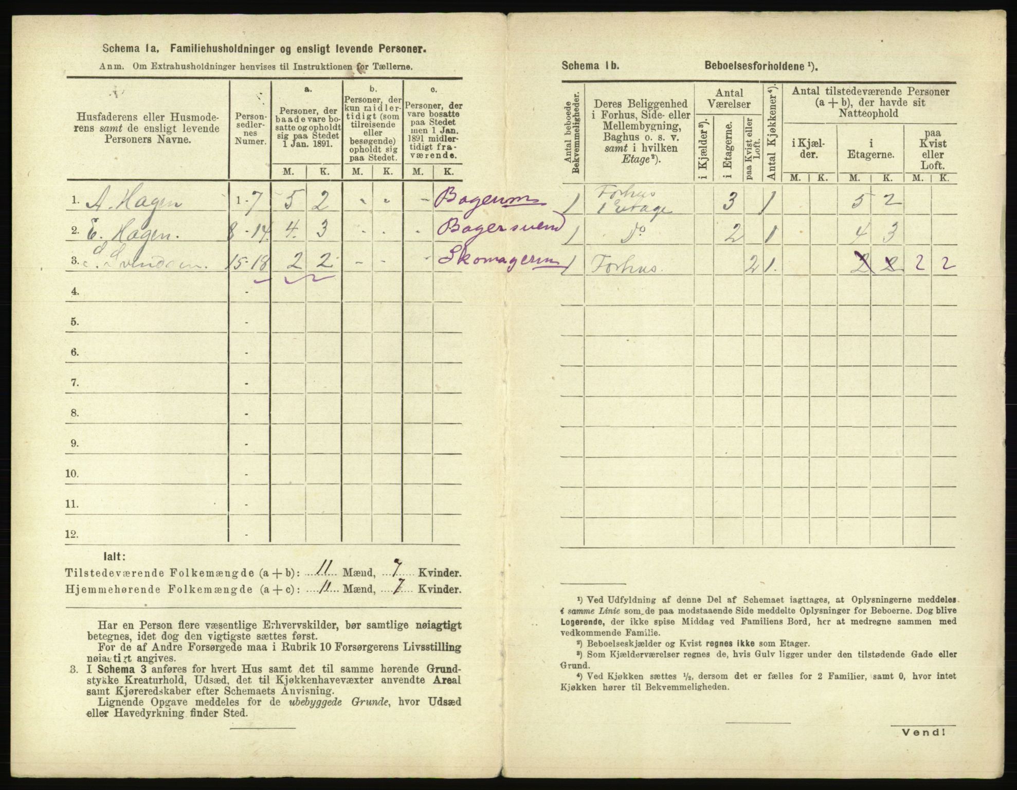 RA, 1891 census for 0104 Moss, 1891, p. 399