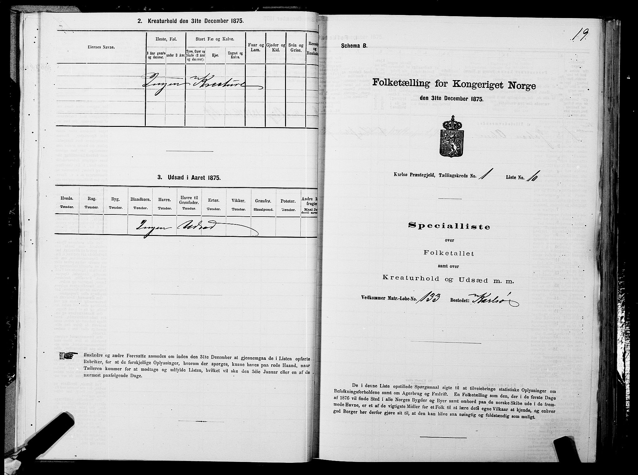 SATØ, 1875 census for 1936P Karlsøy, 1875, p. 1019