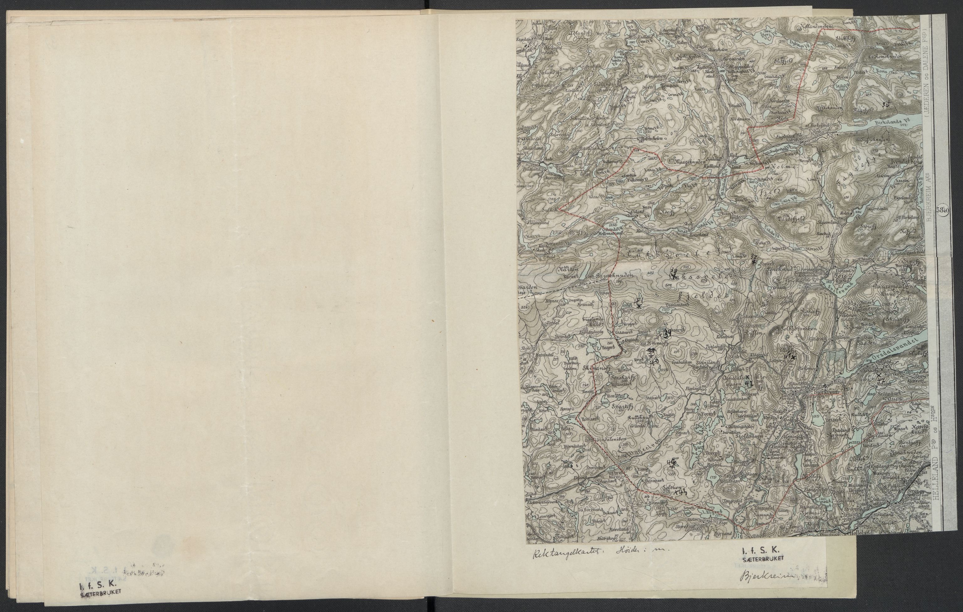 Instituttet for sammenlignende kulturforskning, AV/RA-PA-0424/F/Fc/L0009/0001: Eske B9: / Rogaland (perm XXII), 1932-1935