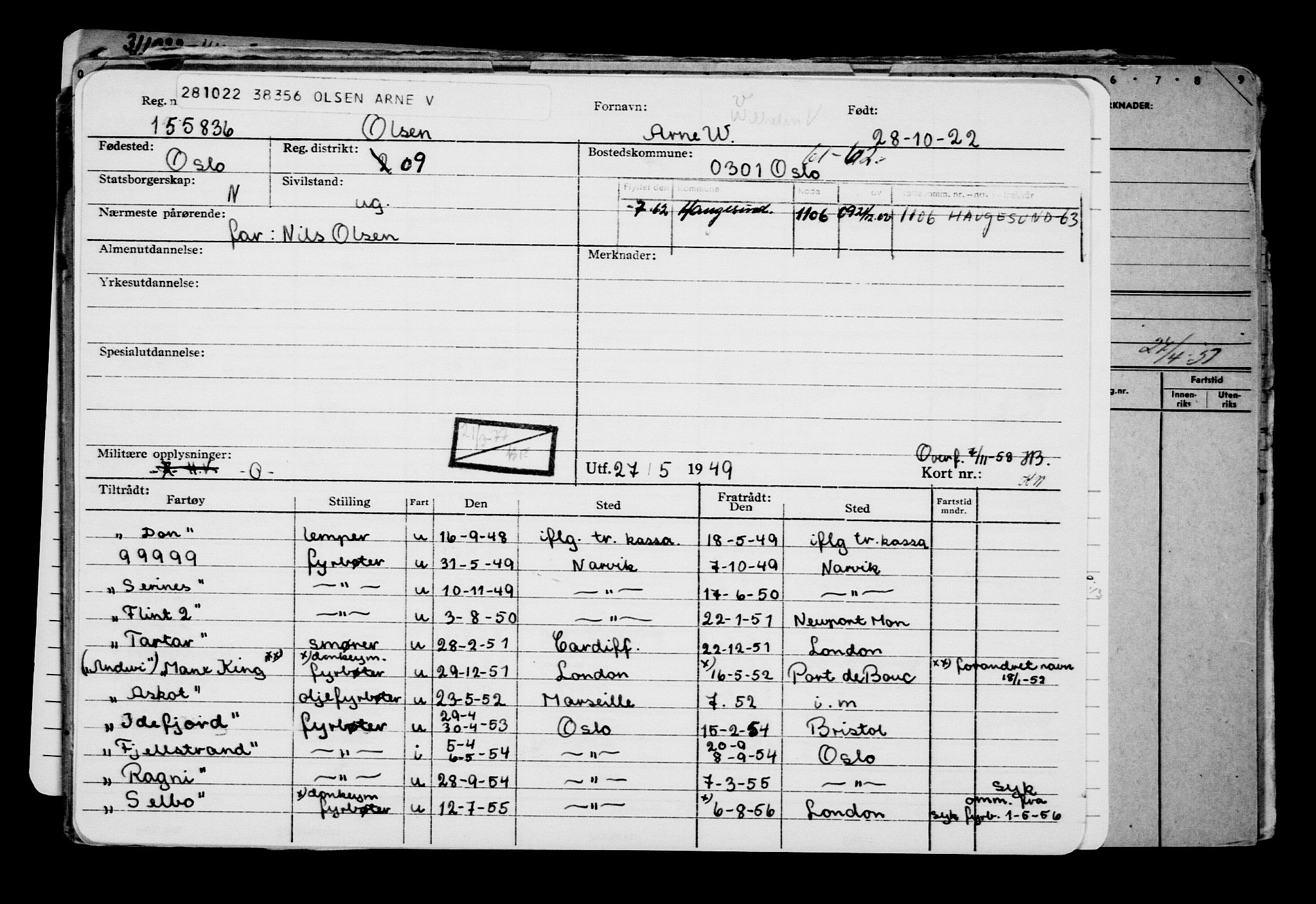 Direktoratet for sjømenn, AV/RA-S-3545/G/Gb/L0211: Hovedkort, 1922, p. 571