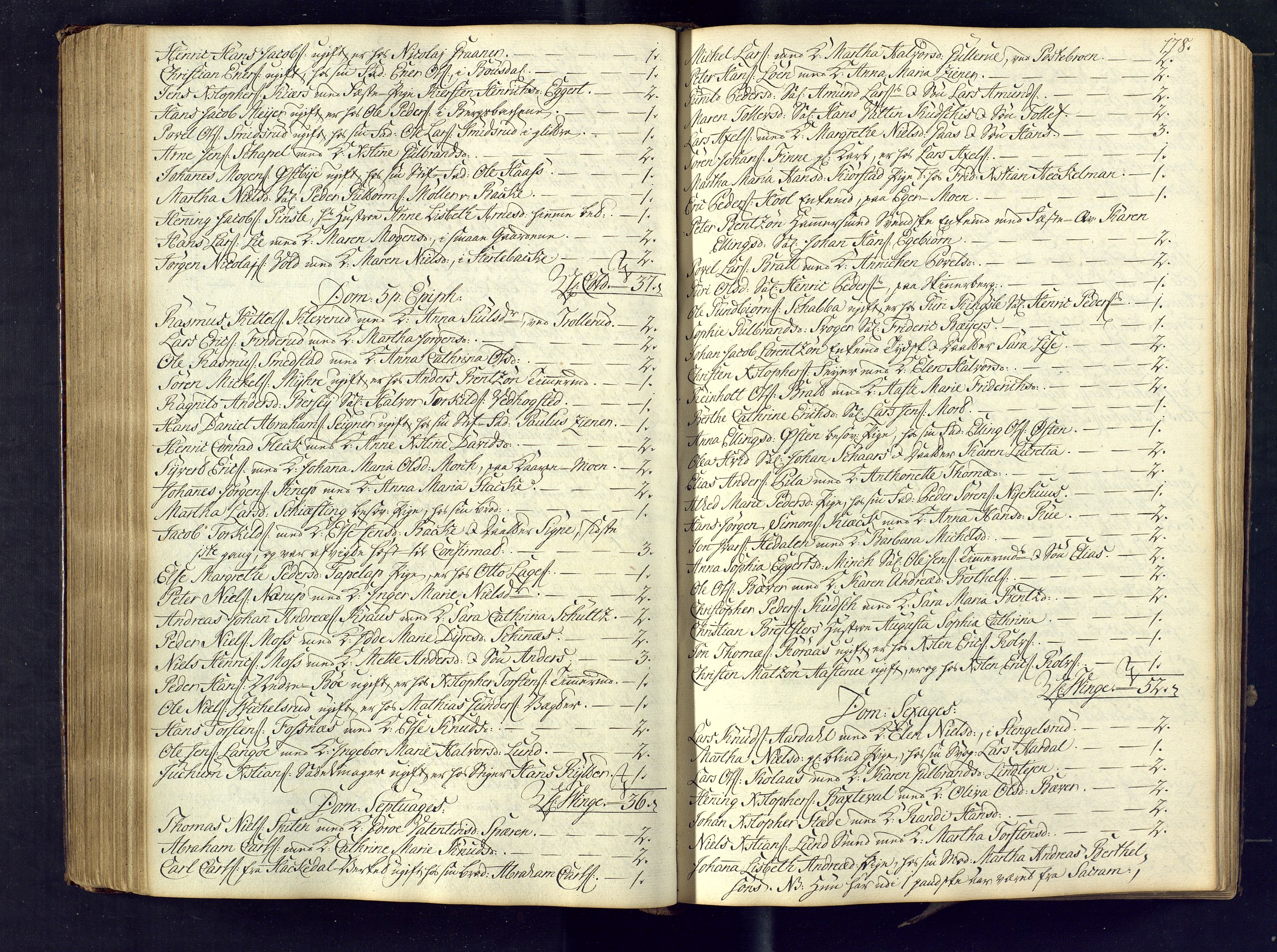Kongsberg kirkebøker, AV/SAKO-A-22/M/Ma/L0005: Communicants register no. 5, 1755-1761, p. 178