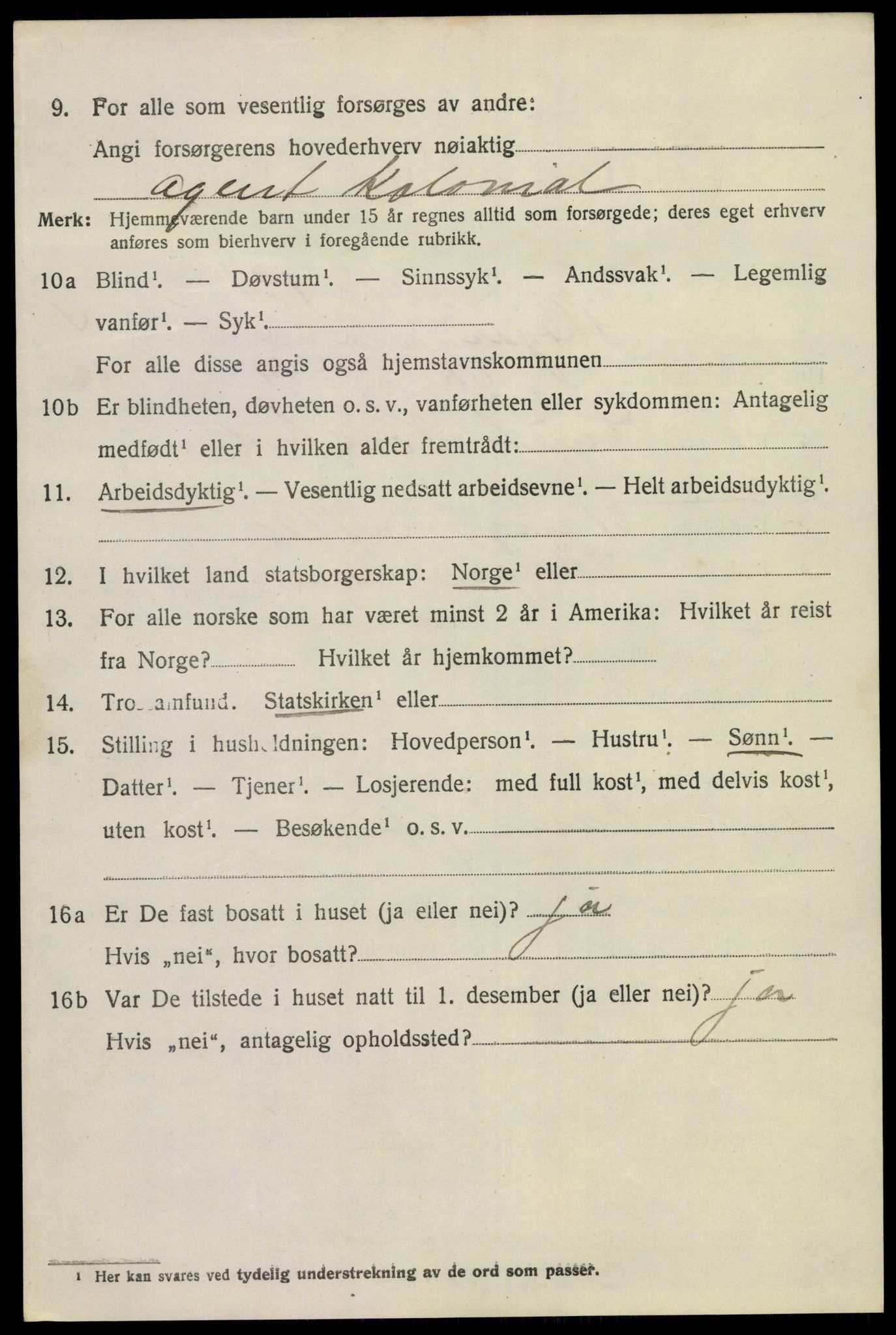 SAKO, 1920 census for Skoger, 1920, p. 10890