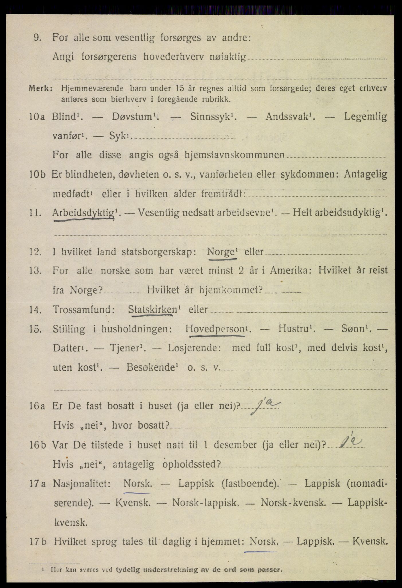 SAT, 1920 census for Inderøy, 1920, p. 1834