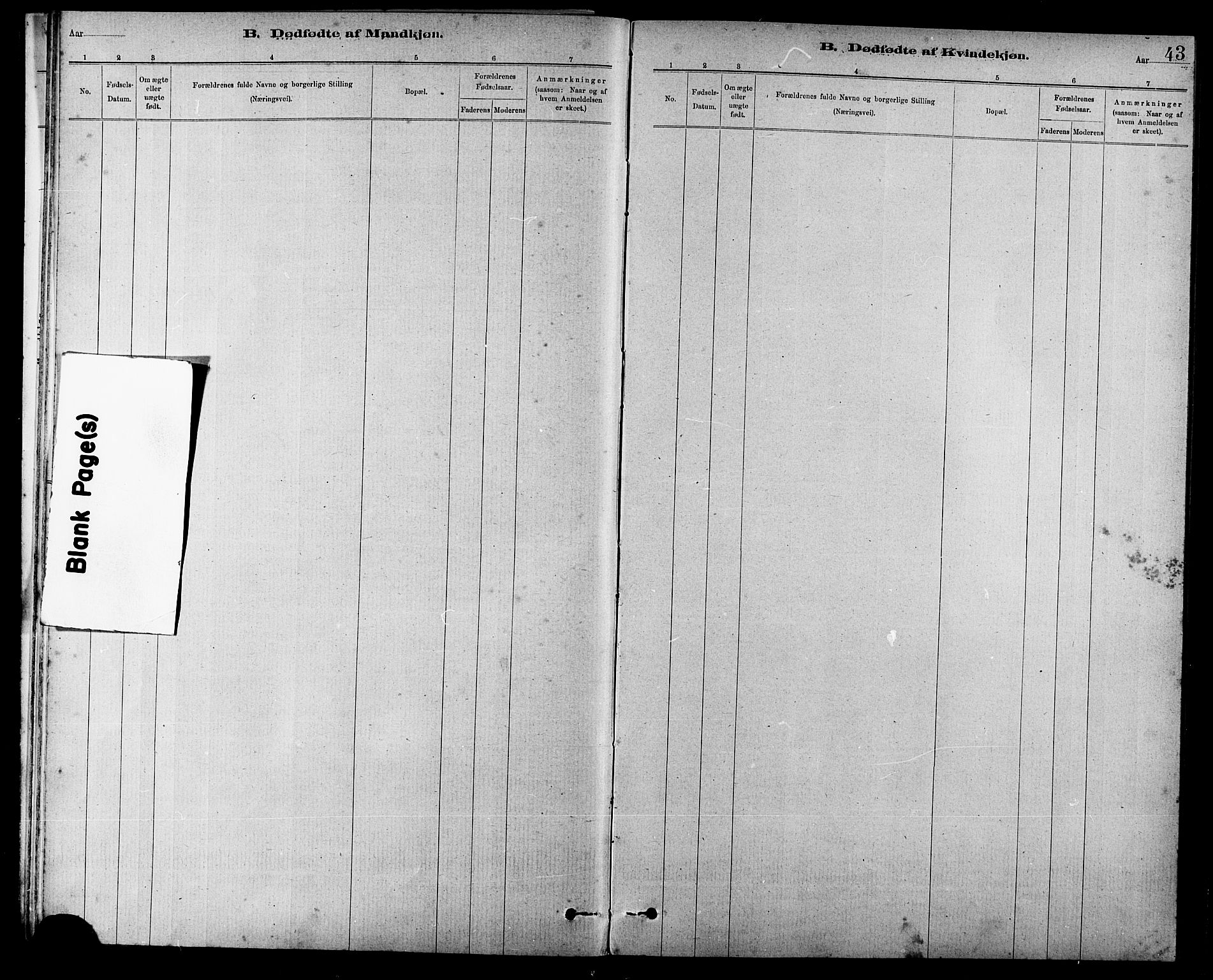 Ministerialprotokoller, klokkerbøker og fødselsregistre - Sør-Trøndelag, SAT/A-1456/666/L0790: Parish register (copy) no. 666C03, 1885-1908, p. 43