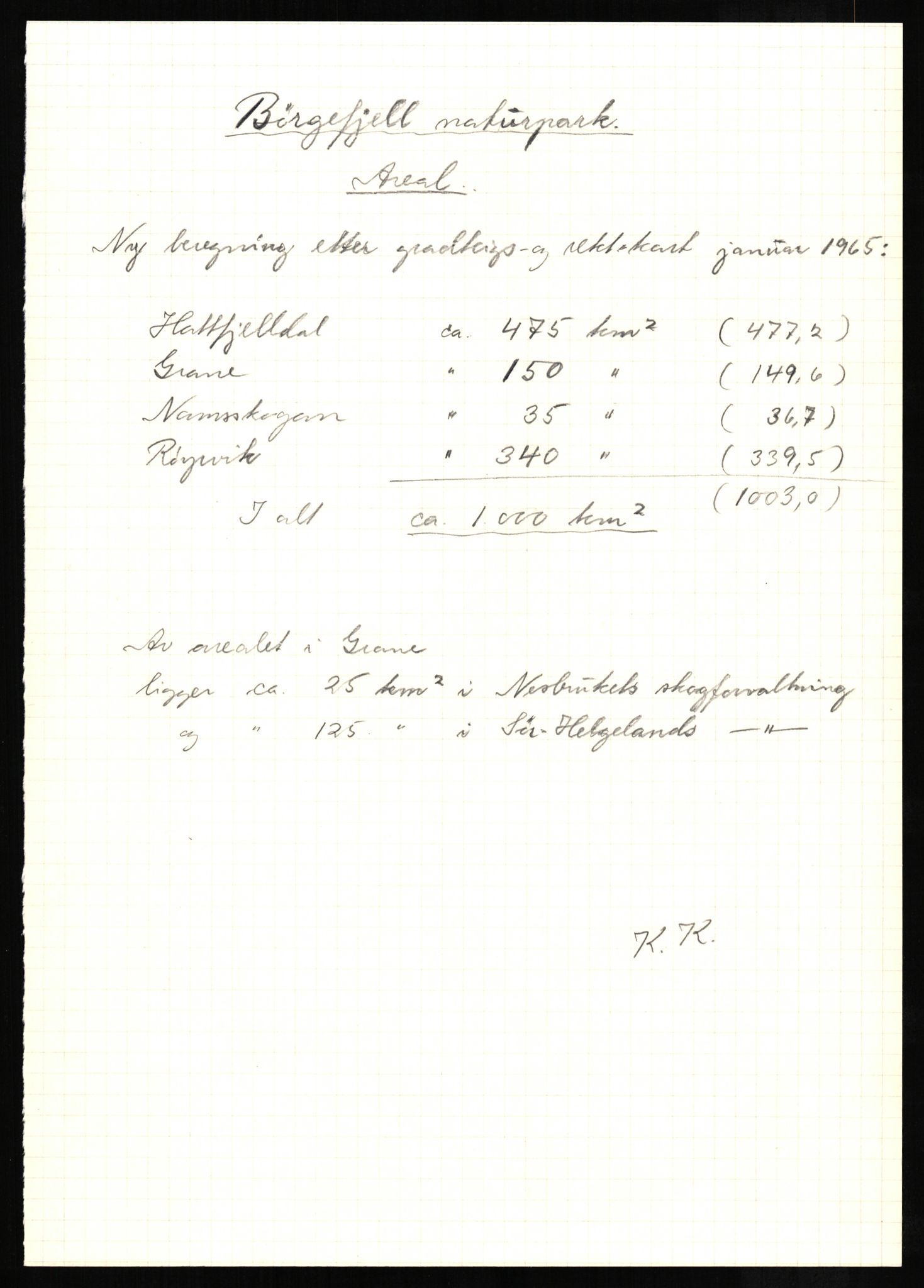 Statens naturverninspektør, AV/RA-S-2464/D/L0080: Nasjonalparker, 1957-1982, p. 138