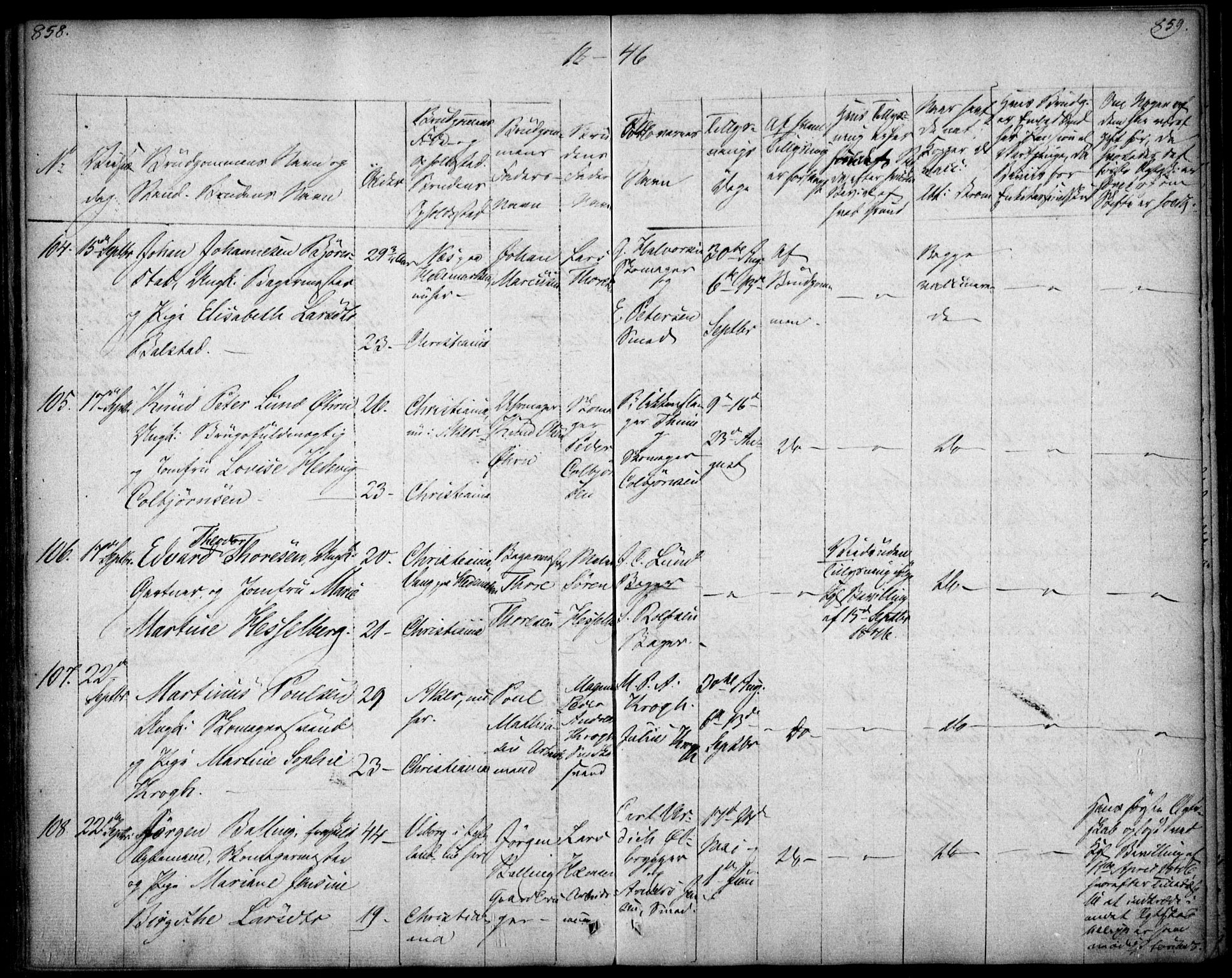 Oslo domkirke Kirkebøker, SAO/A-10752/F/Fa/L0019: Parish register (official) no. 19, 1828-1847, p. 858-859