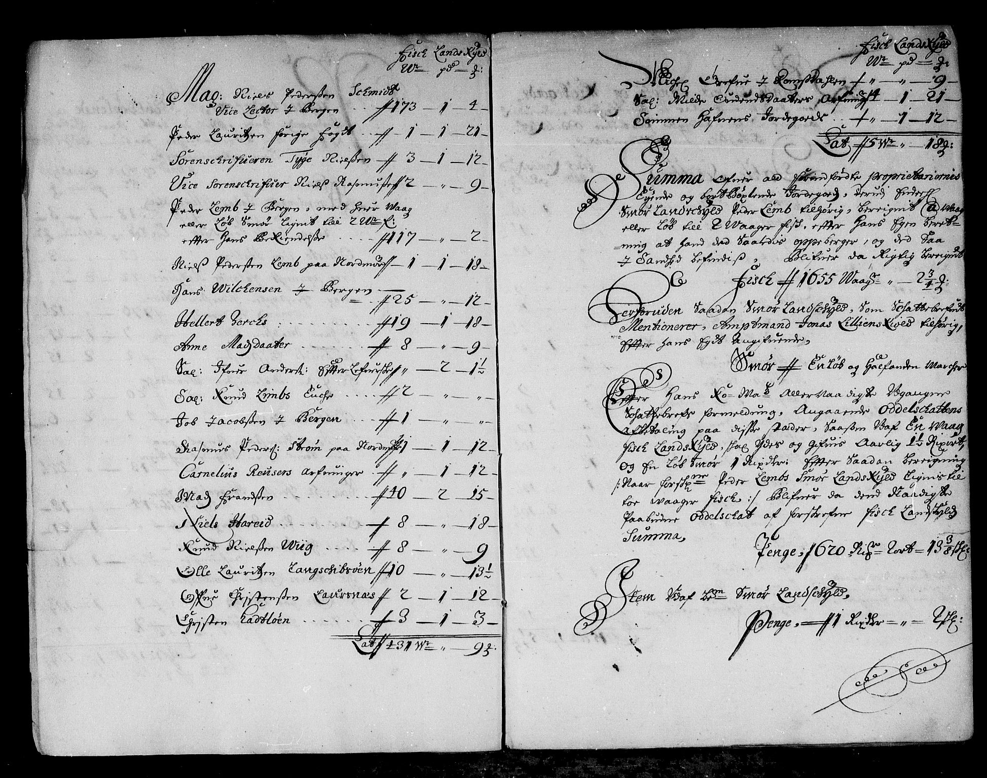 Rentekammeret inntil 1814, Reviderte regnskaper, Stiftamtstueregnskaper, Bergen stiftamt, AV/RA-EA-6043/R/Rc/L0069: Bergen stiftamt, 1683