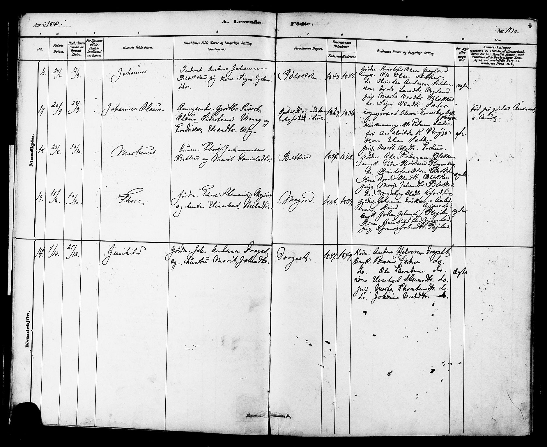 Ministerialprotokoller, klokkerbøker og fødselsregistre - Møre og Romsdal, AV/SAT-A-1454/576/L0885: Parish register (official) no. 576A03, 1880-1898, p. 6