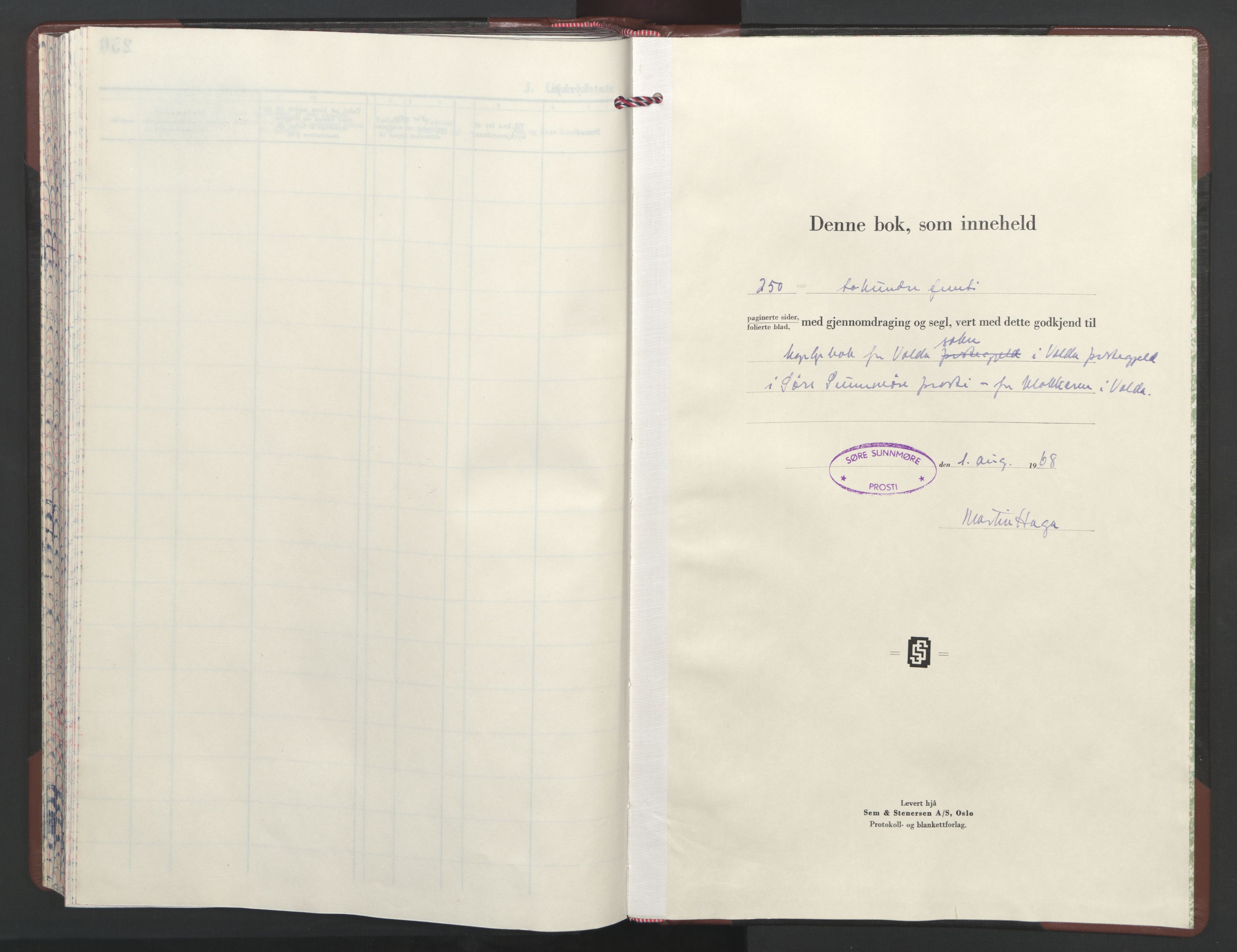 Ministerialprotokoller, klokkerbøker og fødselsregistre - Møre og Romsdal, SAT/A-1454/511/L0164: Parish register (copy) no. 511C10, 1964-1972