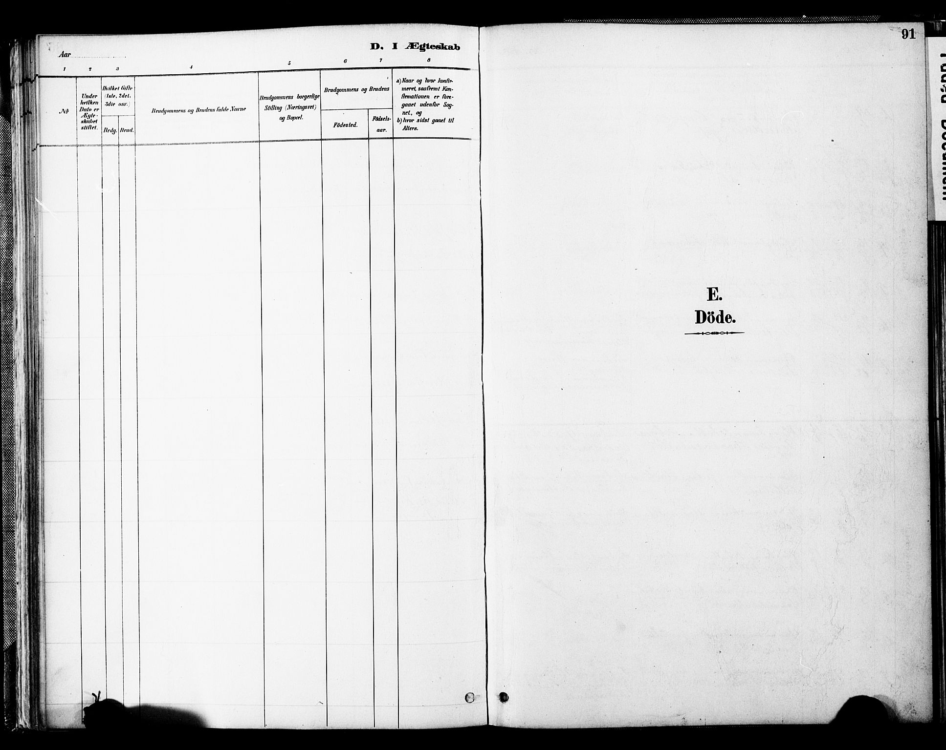 Spydeberg prestekontor Kirkebøker, SAO/A-10924/F/Fb/L0001: Parish register (official) no. II 1, 1886-1907, p. 91