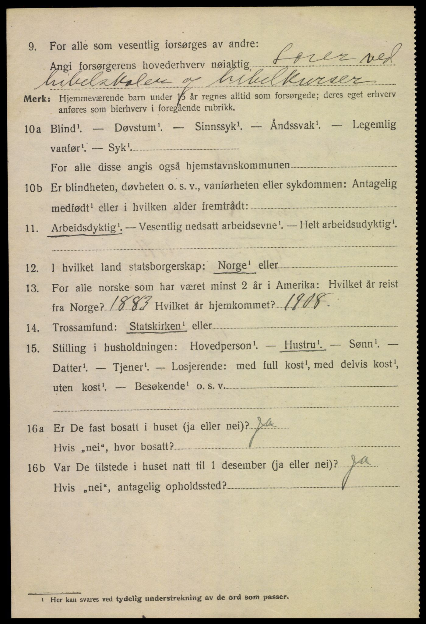 SAK, 1920 census for Kristiansand, 1920, p. 42792