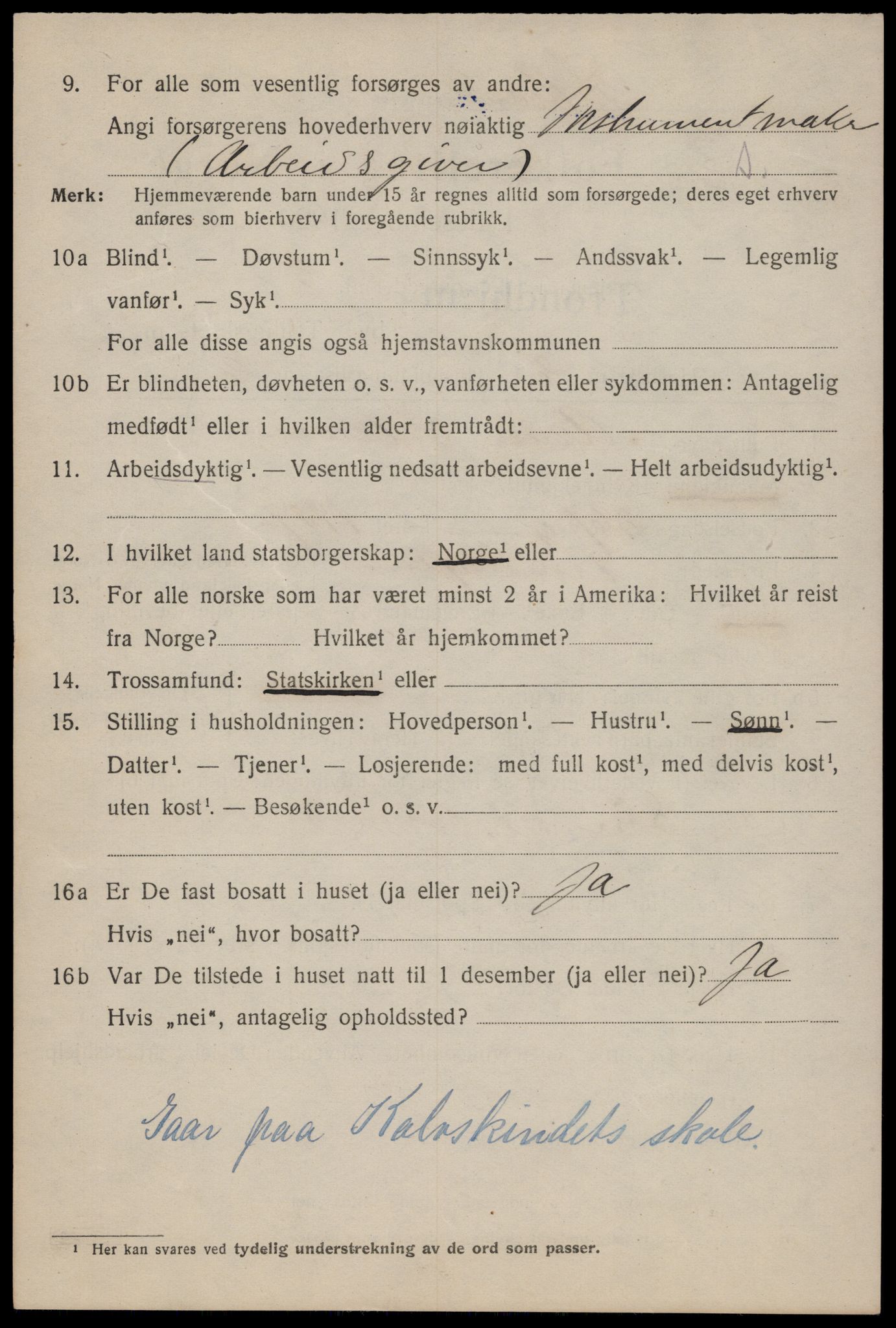 SAT, 1920 census for Trondheim, 1920, p. 87251