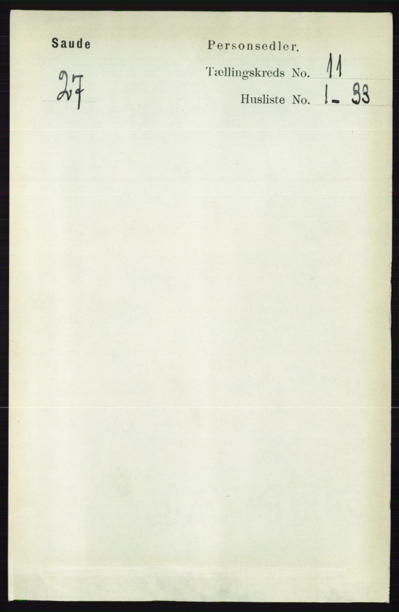 RA, 1891 census for 0822 Sauherad, 1891, p. 3376