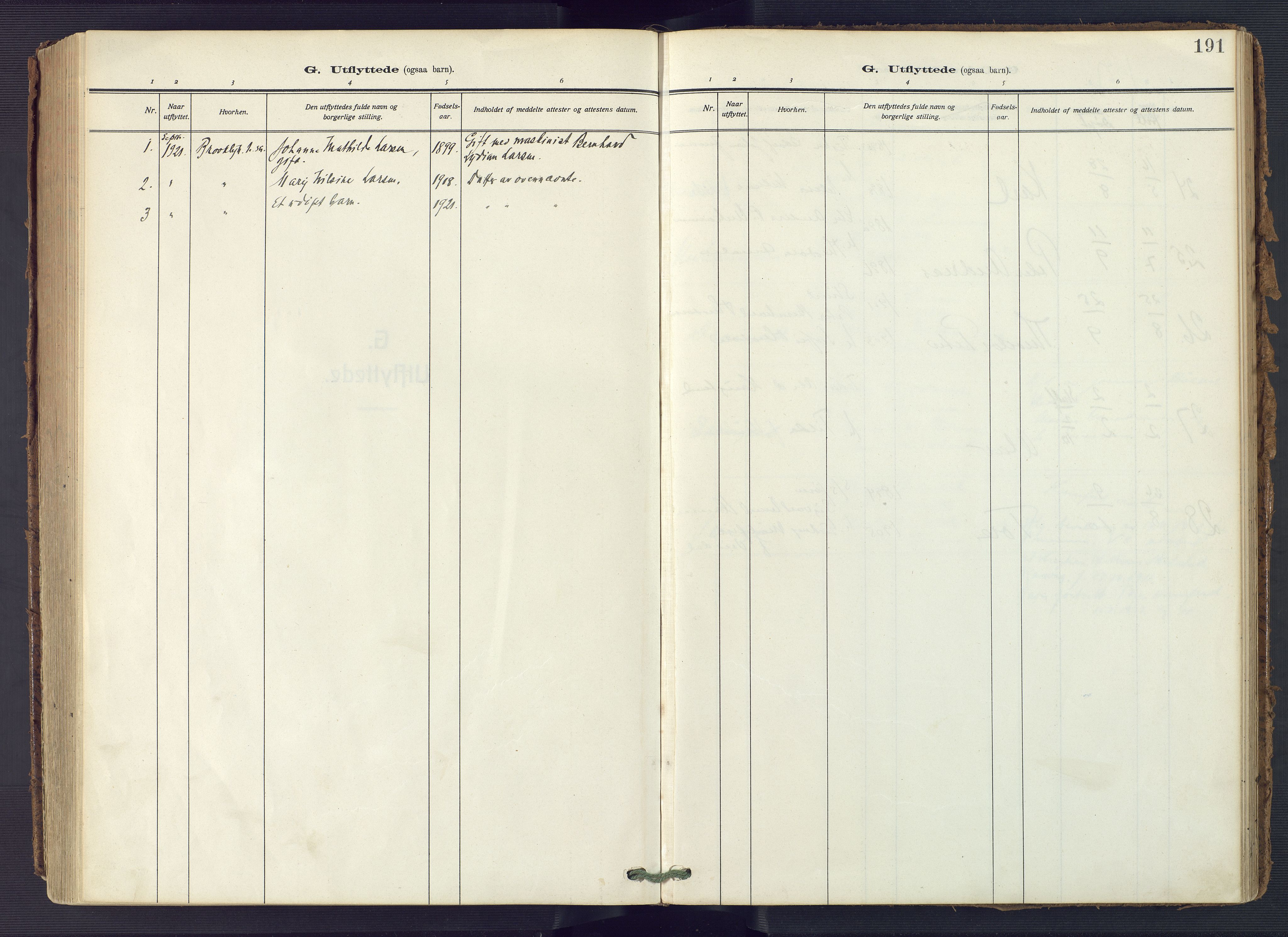 Flekkefjord sokneprestkontor, AV/SAK-1111-0012/F/Fa/Fac/L0010: Parish register (official) no. A 10, 1910-1927, p. 191