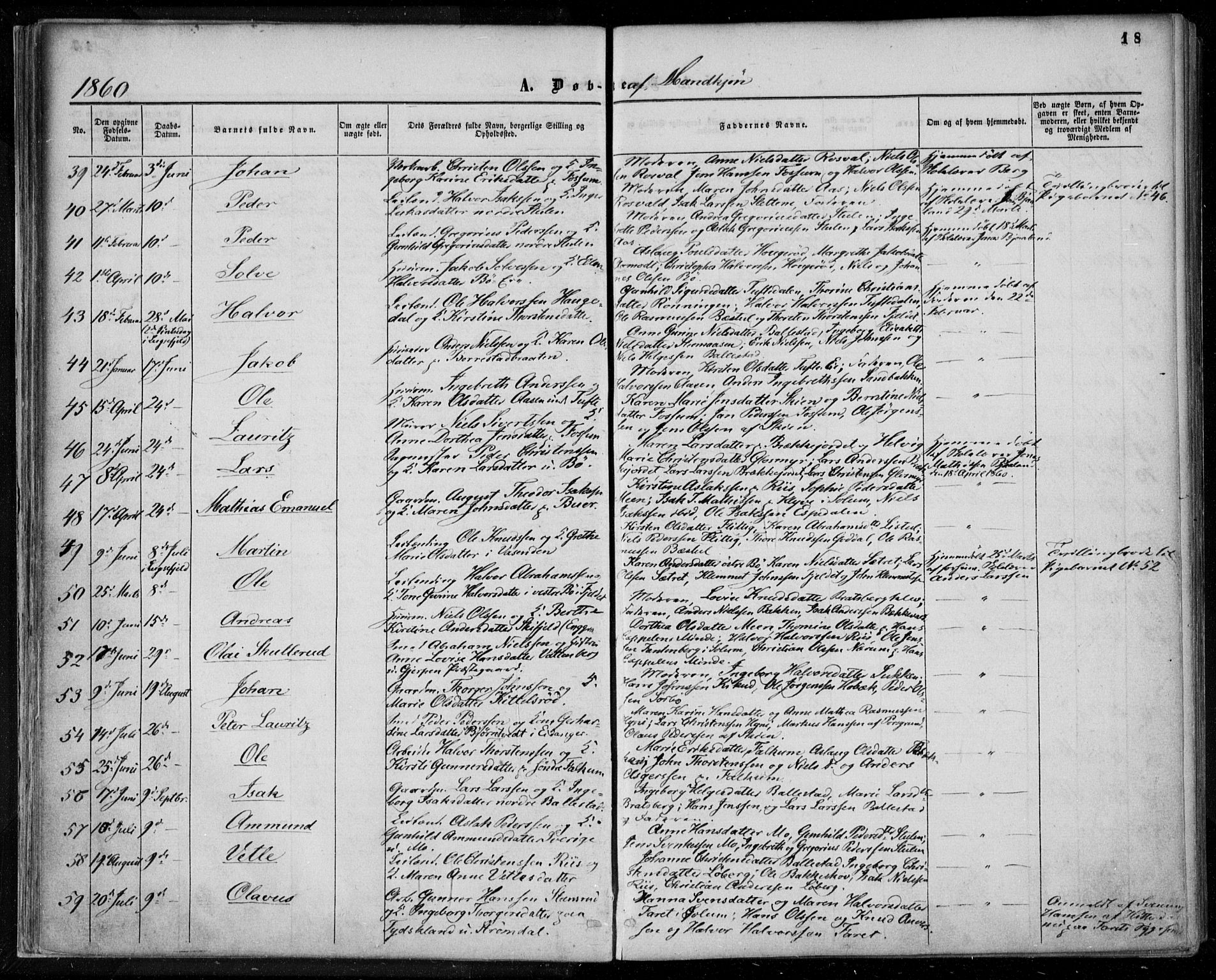 Gjerpen kirkebøker, AV/SAKO-A-265/F/Fa/L0008a: Parish register (official) no. I 8A, 1857-1871, p. 18