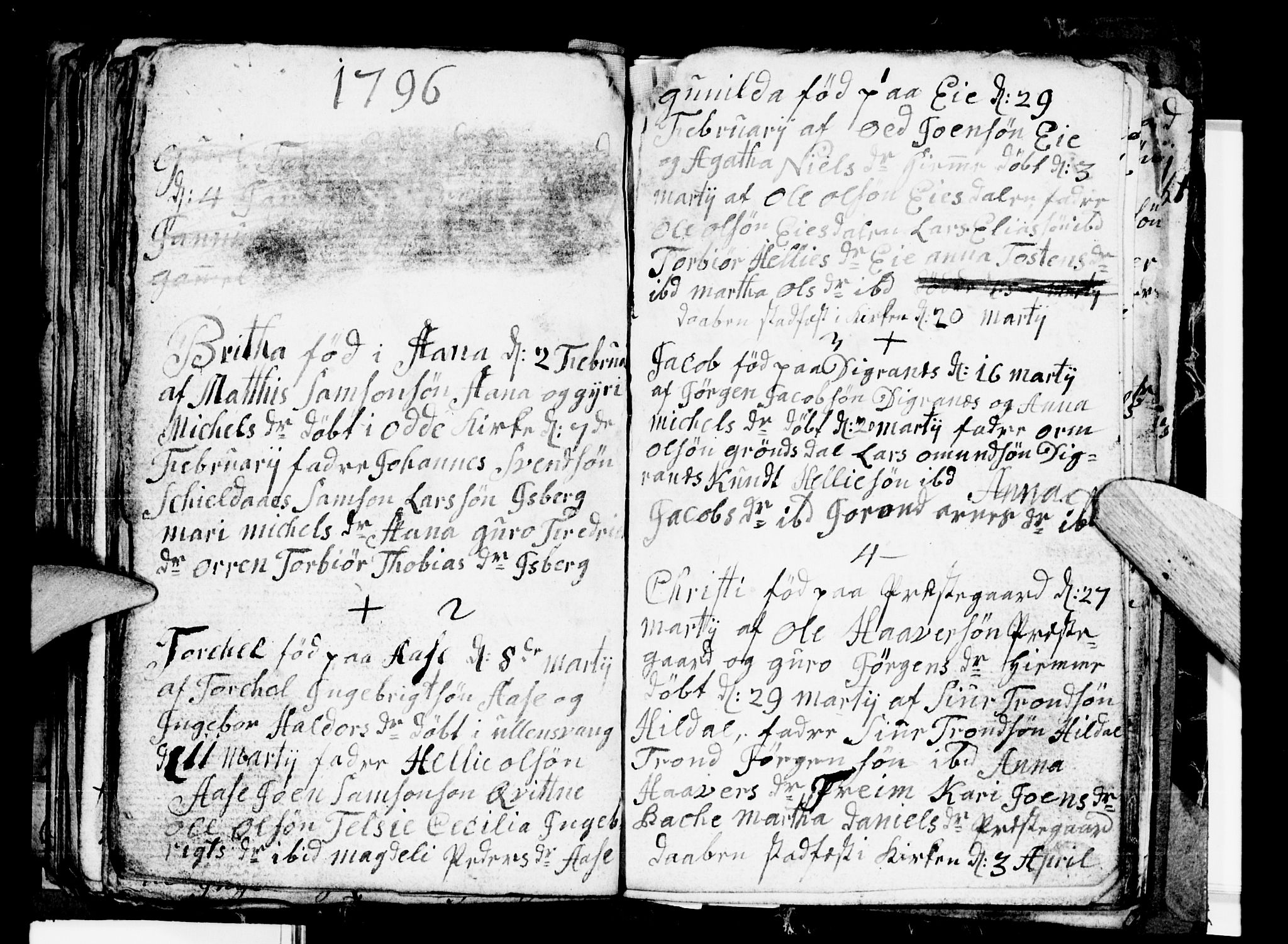 Odda Sokneprestembete, AV/SAB-A-77201/H/Hab: Parish register (copy) no. A 3, 1792-1797, p. 88