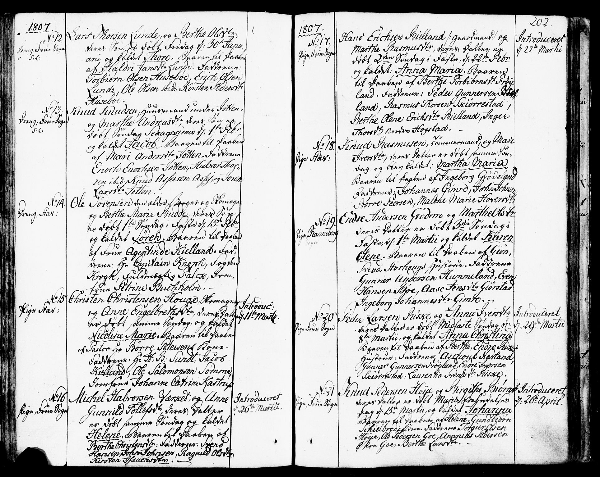 Domkirken sokneprestkontor, SAST/A-101812/001/30/30BB/L0007: Parish register (copy) no. B 7, 1791-1813, p. 202