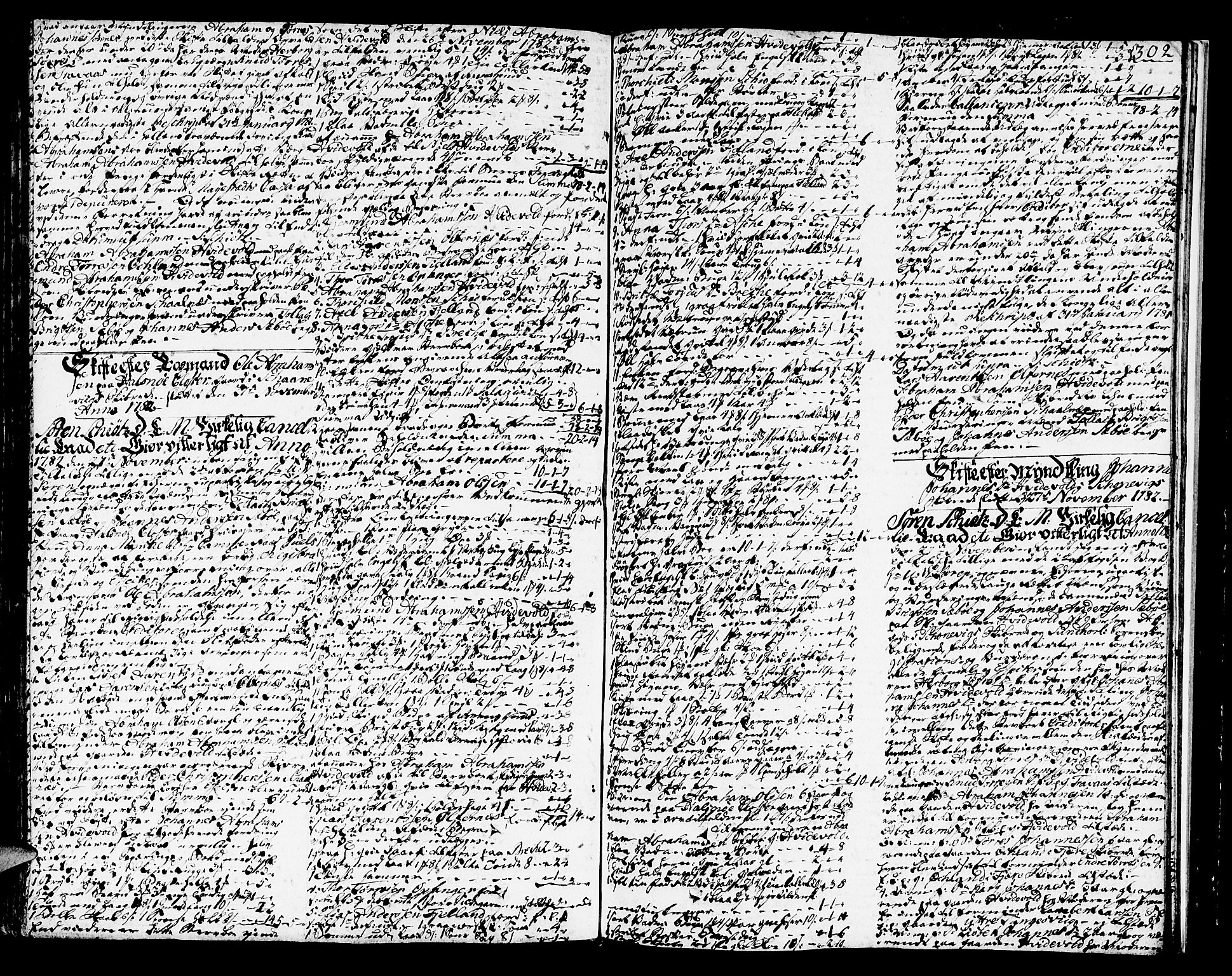 Sunnhordland sorenskrivar, SAB/A-2401/1/H/Ha/Haa/L0009: Skifteprotokollar. Register i protokoll. Fol. 639- ut, 1780-1783, p. 301b-302a