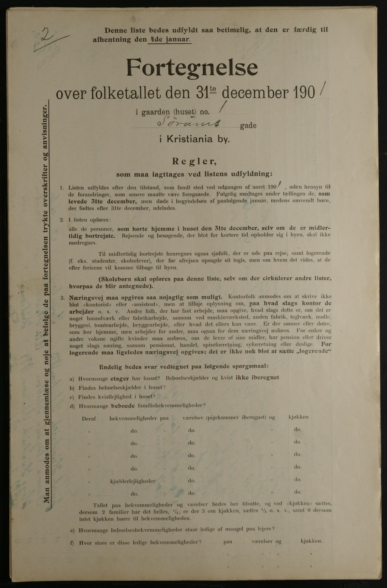 OBA, Municipal Census 1901 for Kristiania, 1901, p. 16443