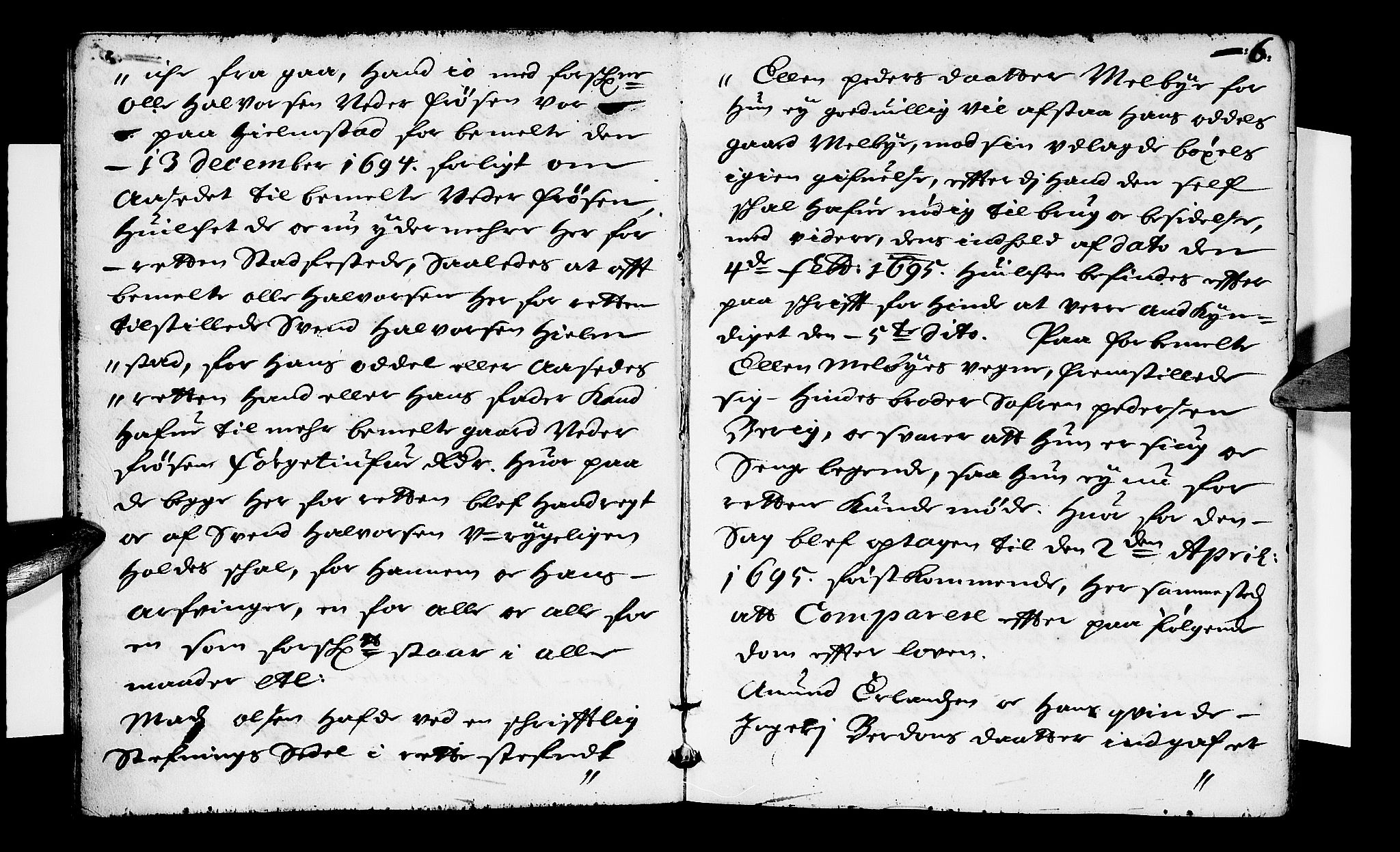 Sorenskriverier i Gudbrandsdalen, AV/SAH-TING-036/G/Gb/Gbb/L0018: Tingbok - Sør-Gudbrandsdal, 1695, p. 5b-6a