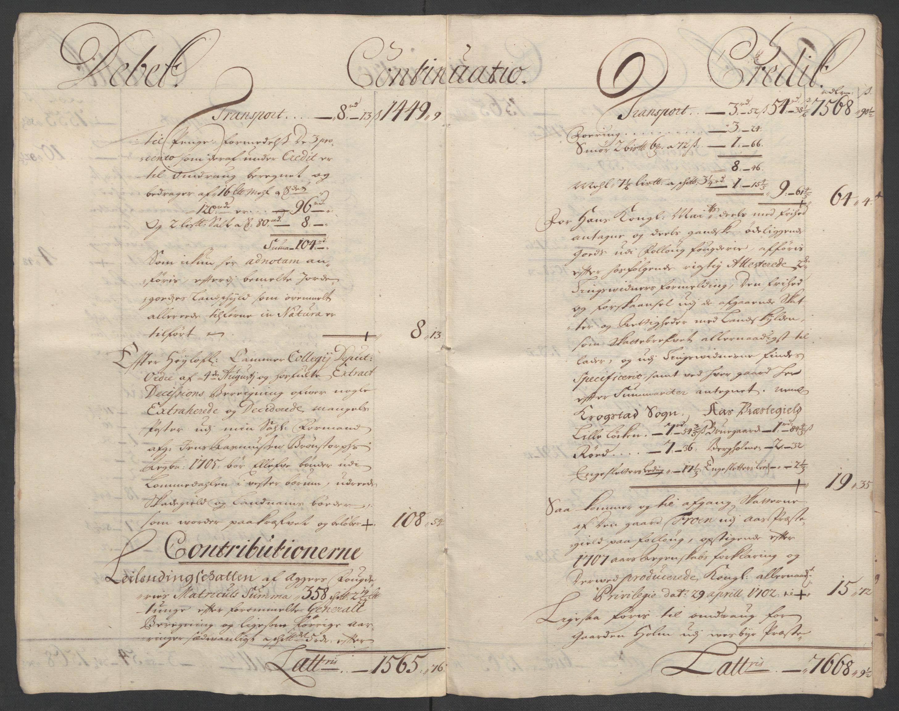 Rentekammeret inntil 1814, Reviderte regnskaper, Fogderegnskap, AV/RA-EA-4092/R10/L0447: Fogderegnskap Aker og Follo, 1707-1709, p. 216