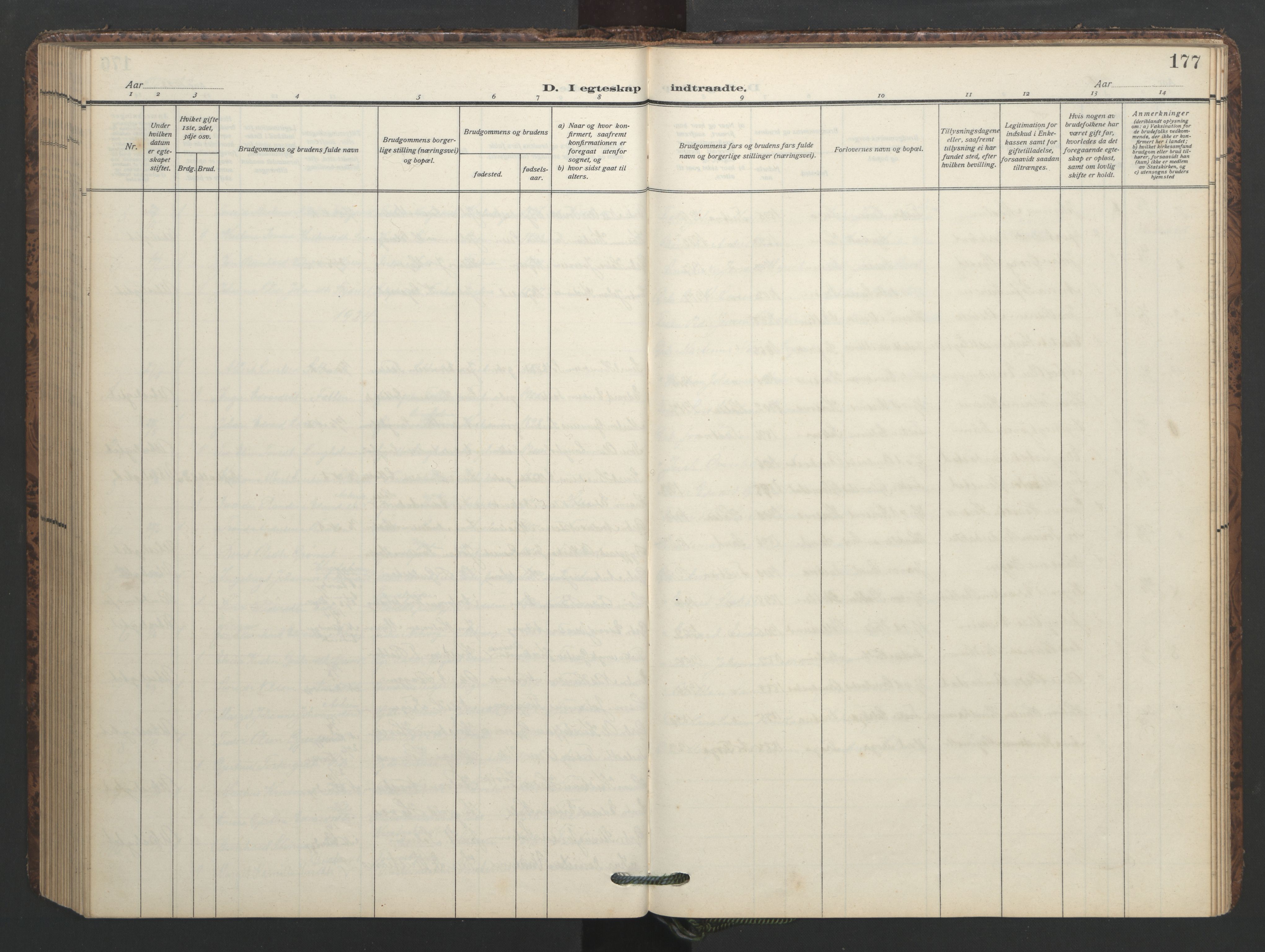 Ministerialprotokoller, klokkerbøker og fødselsregistre - Møre og Romsdal, AV/SAT-A-1454/577/L0897: Parish register (copy) no. 577C01, 1909-1946, p. 177