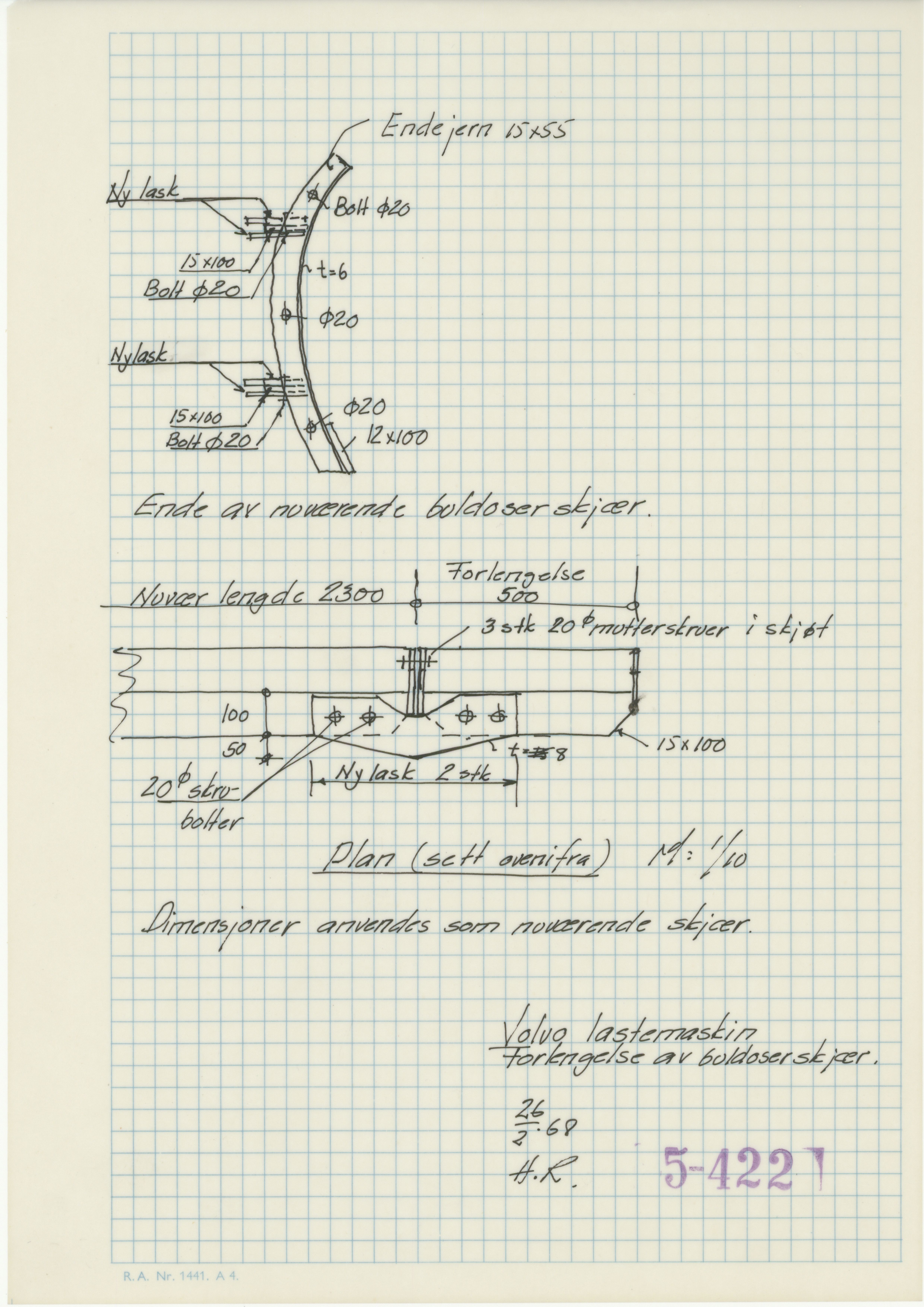 Odda smelteverk AS, KRAM/A-0157.1/T/Td/L0005: Gruppe 5. Transport, taubane, 1954-1994, p. 109