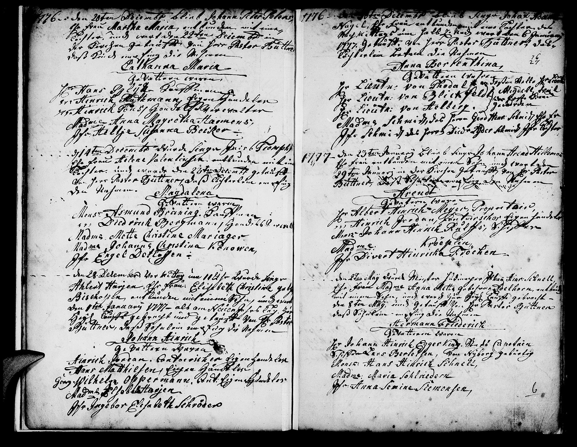 Mariakirken Sokneprestembete, SAB/A-76901/H/Haa/L0001: Parish register (official) no. A 1, 1740-1784, p. 6