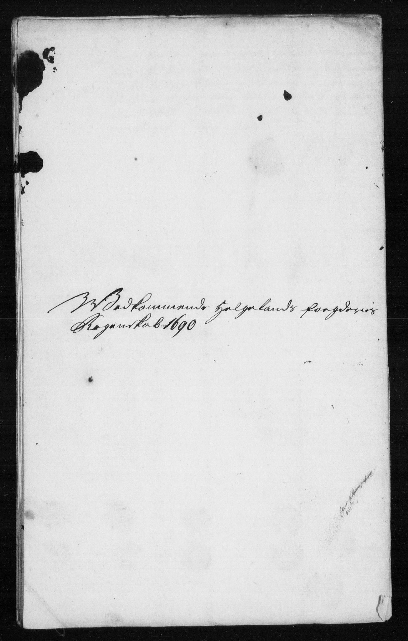 Rentekammeret inntil 1814, Reviderte regnskaper, Stiftamtstueregnskaper, Trondheim stiftamt og Nordland amt, AV/RA-EA-6044/R/Rh/L0015: Nordland amt, 1690